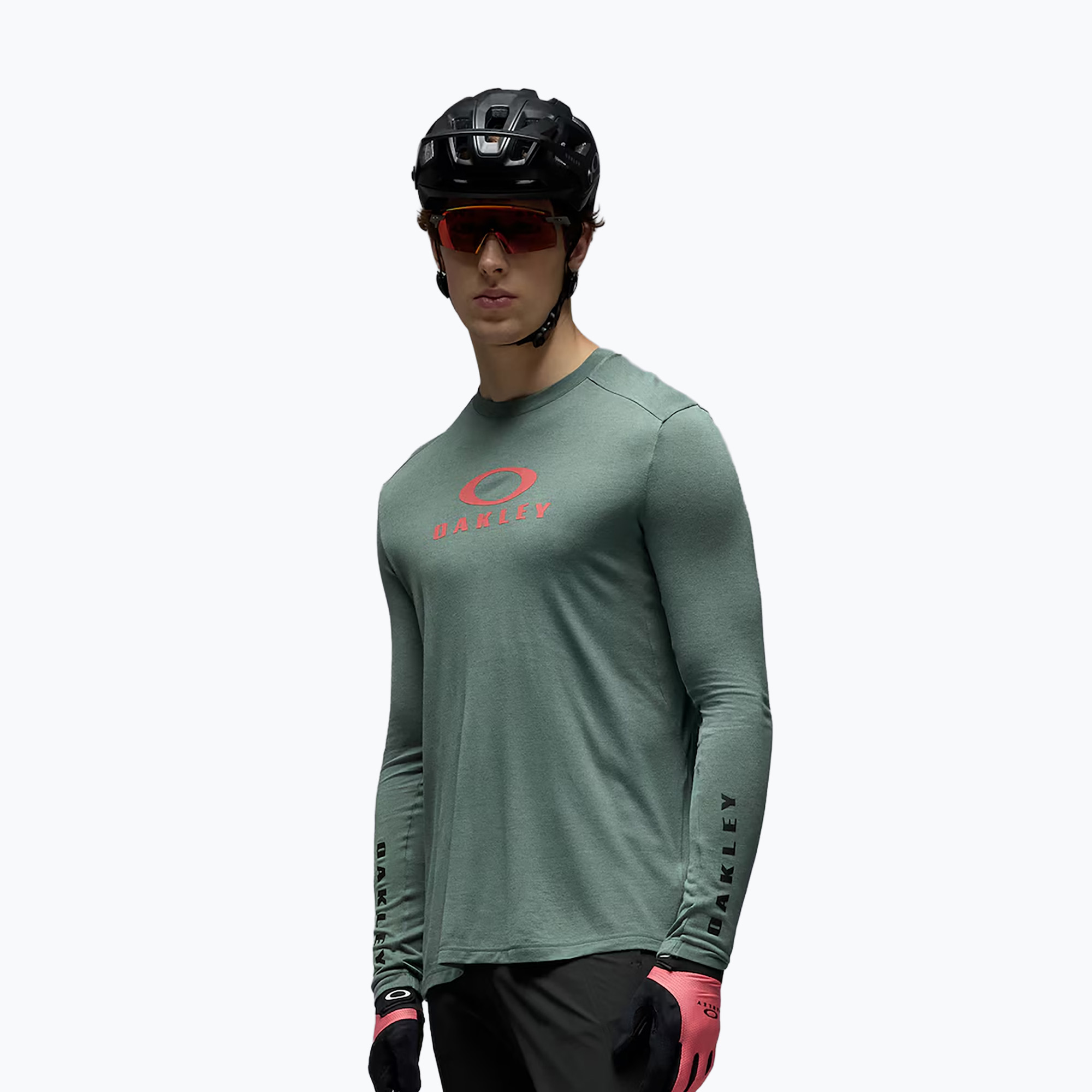 Мъжка велосипедна блуза с дълъг ръкав Oakley Seeker Flow LS74O aviator green