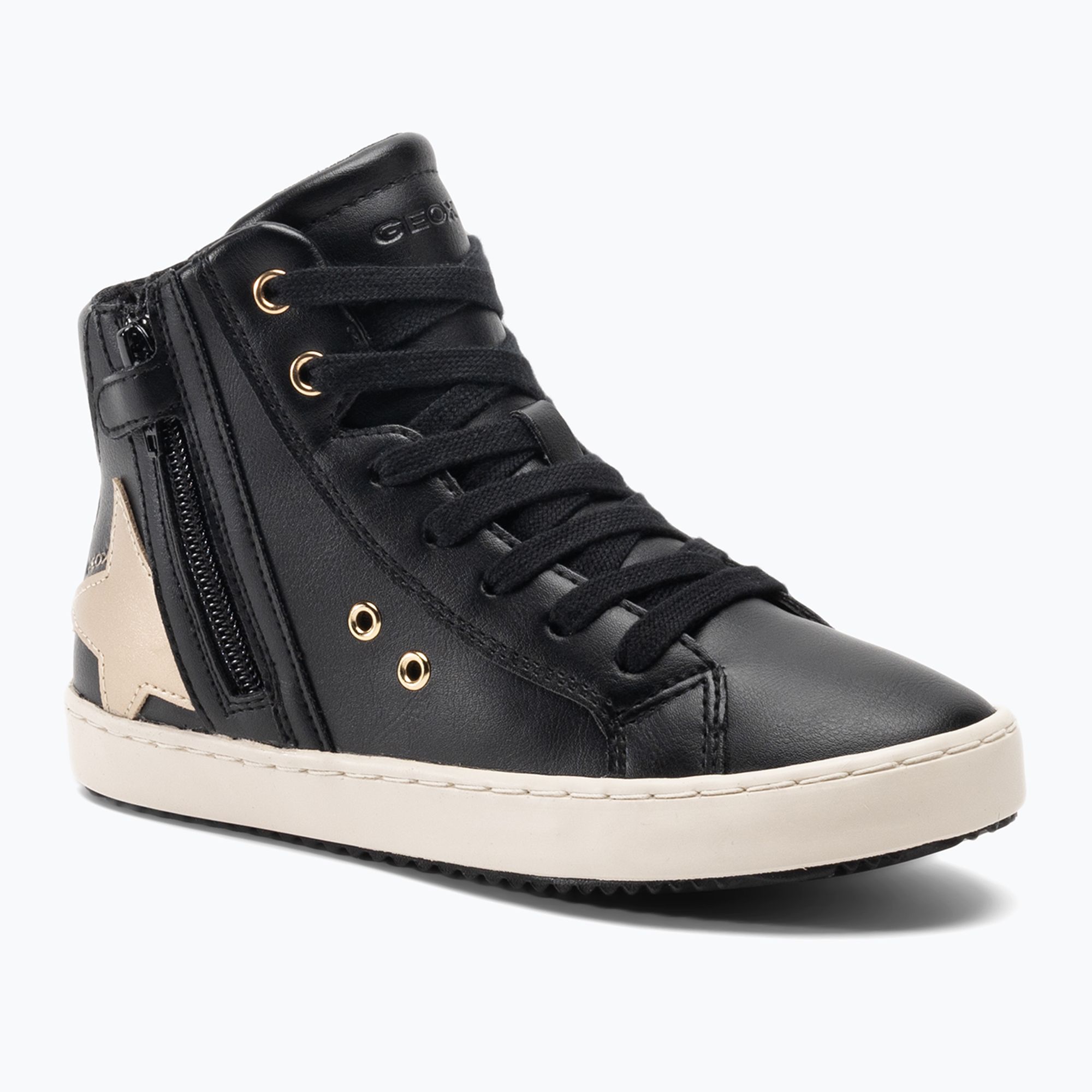 Buty juniorskie Geox Kalispera black/platinum 