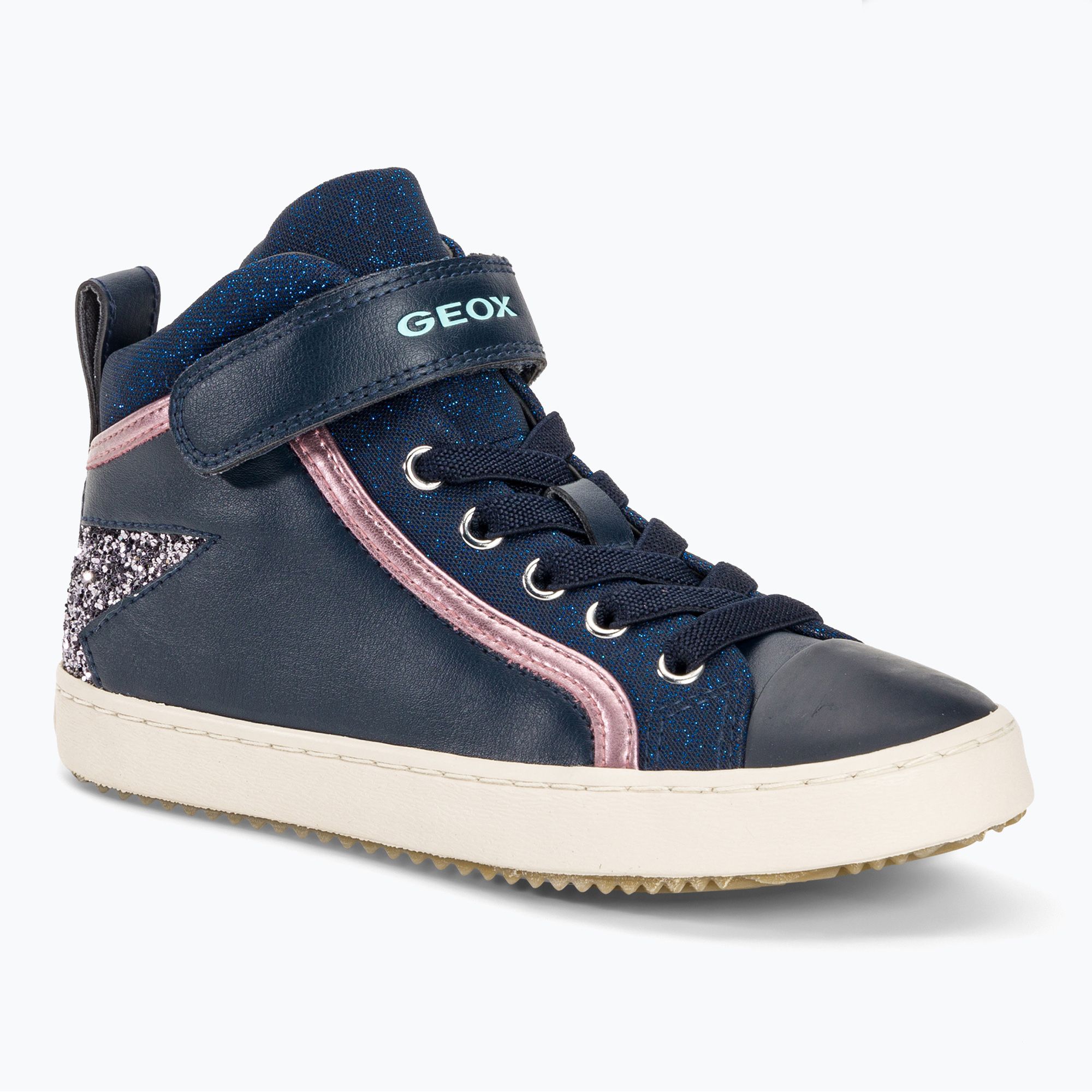 Buty juniorskie Geox Kalispera navy/dark silver 