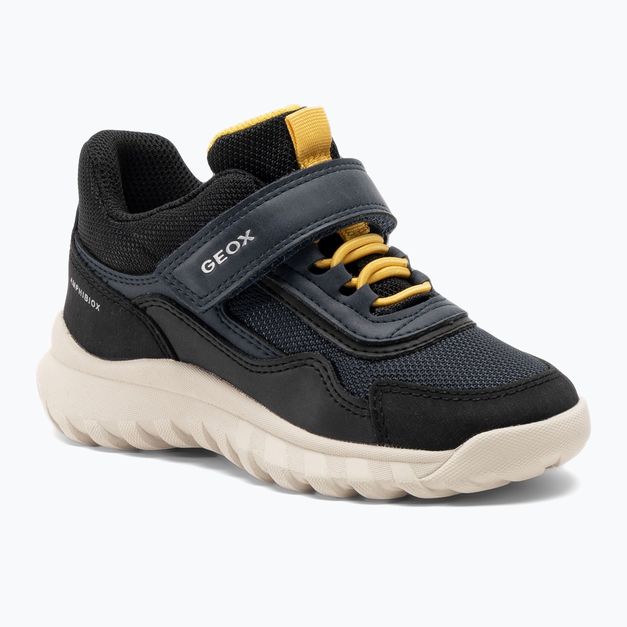 Buty juniorskie Geox Simbyos Abx navy/gold 