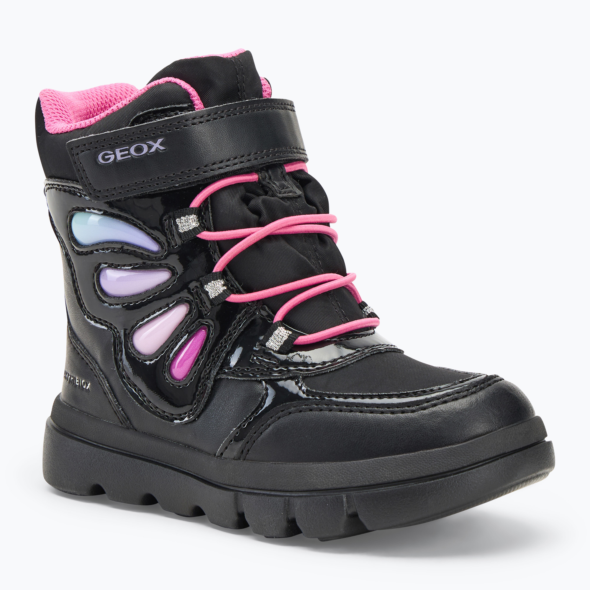 Śniegowce dziecięce Geox Willaboom B A black/multicolor 