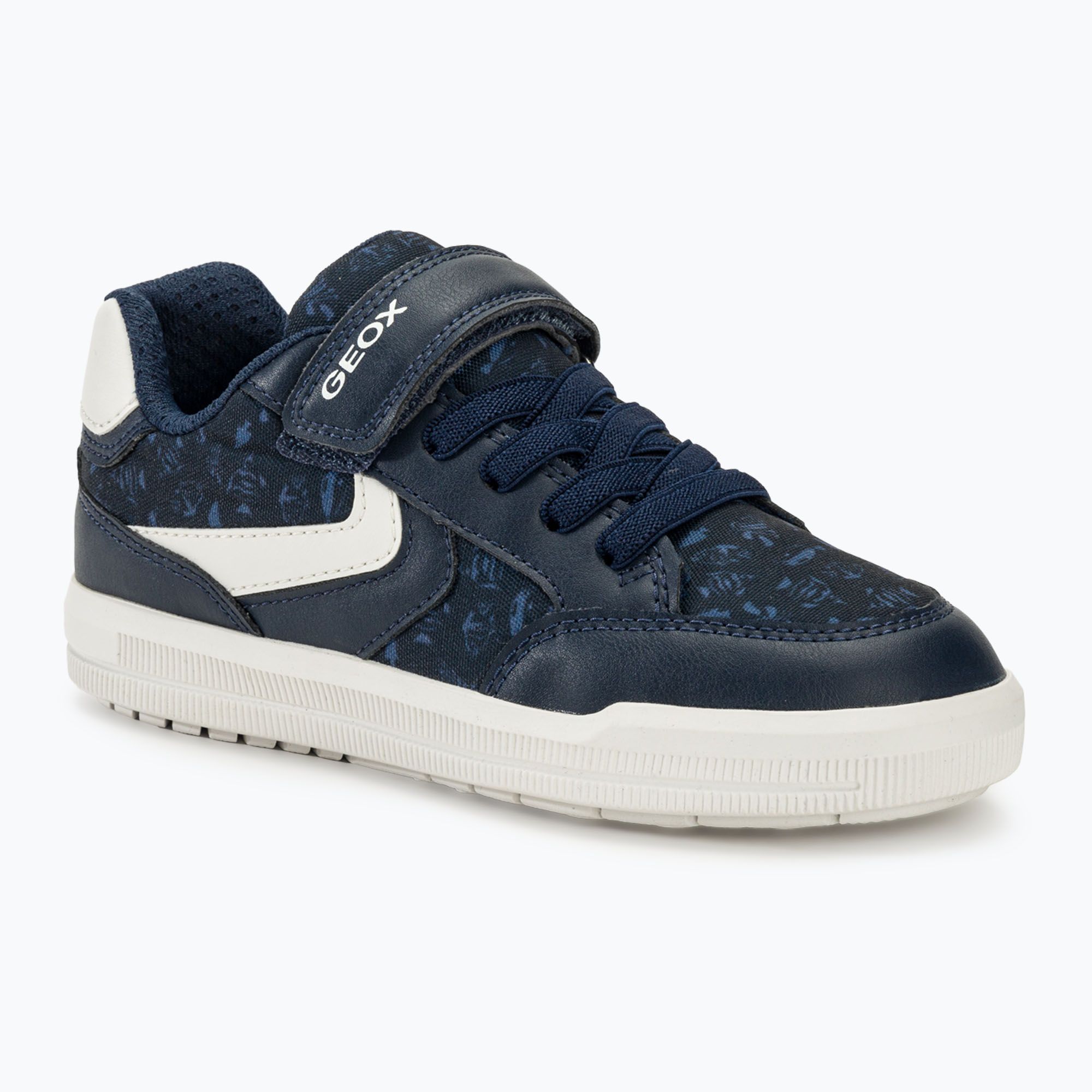 Buty juniorskie Geox Arzach ocean blue/stazony white 