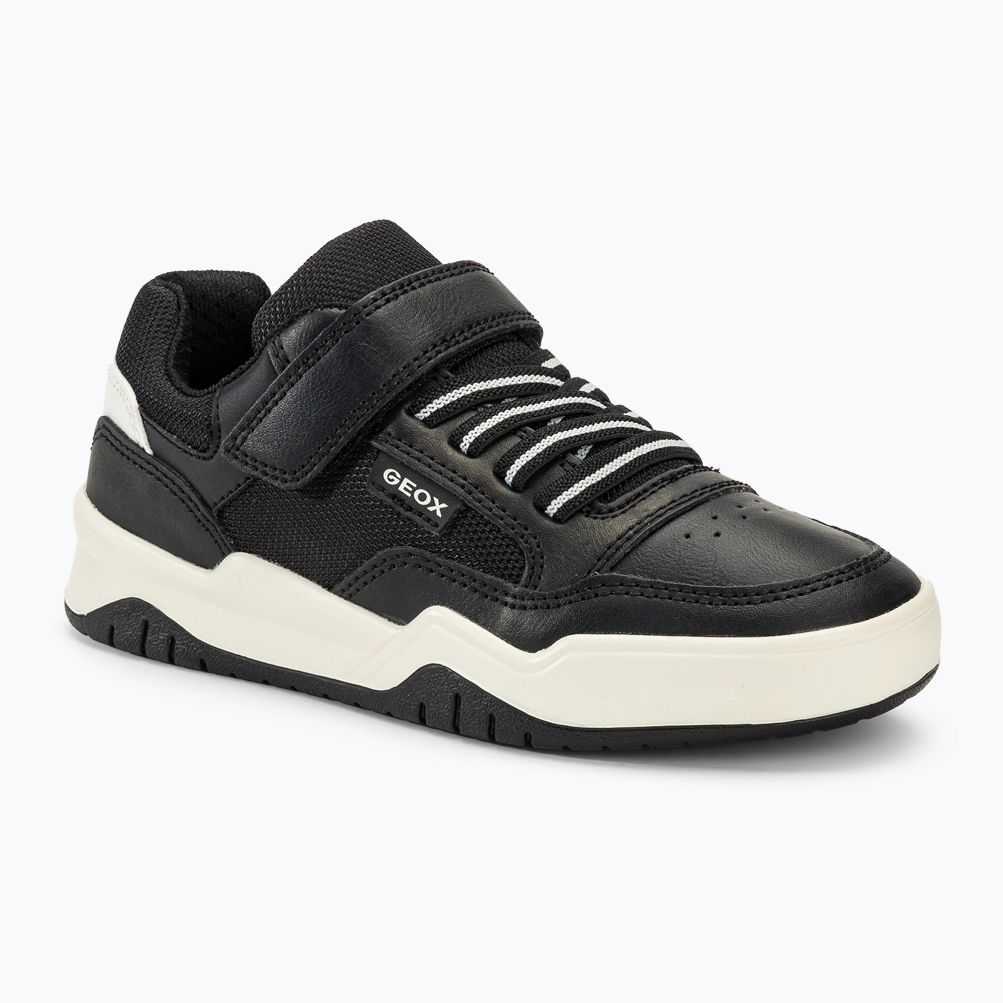 Buty juniorskie Geox Perth black/white 