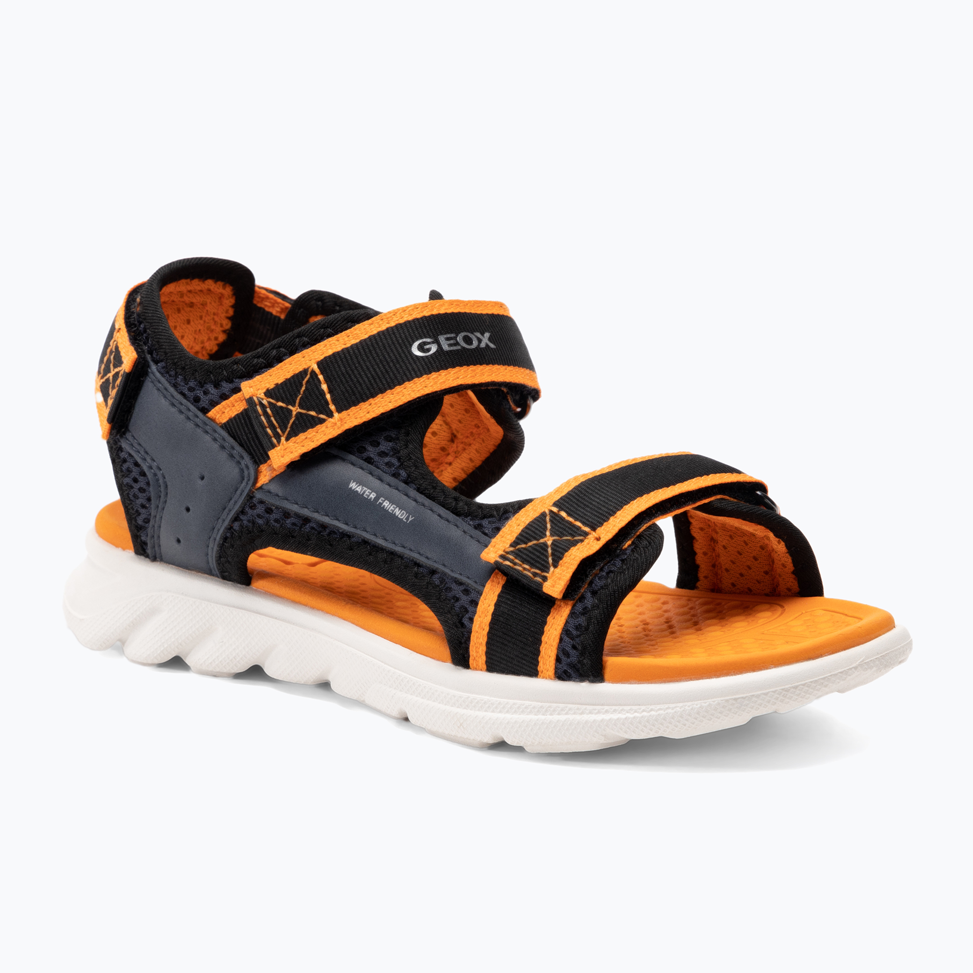 Sandały juniorskie Geox Airadyum ocean blue/orange 