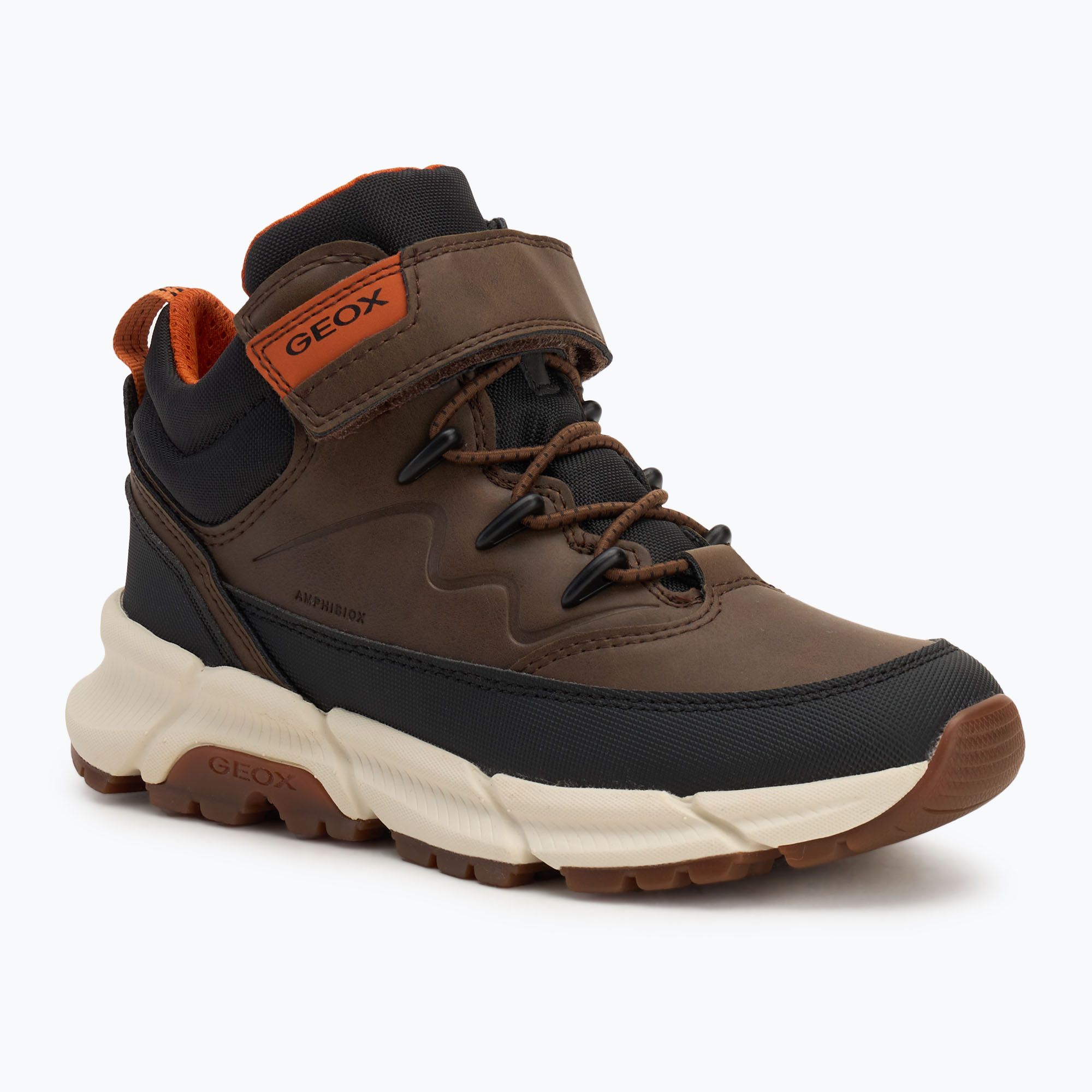 Buty juniorskie Geox Flexyper Plus brown cotto/black 