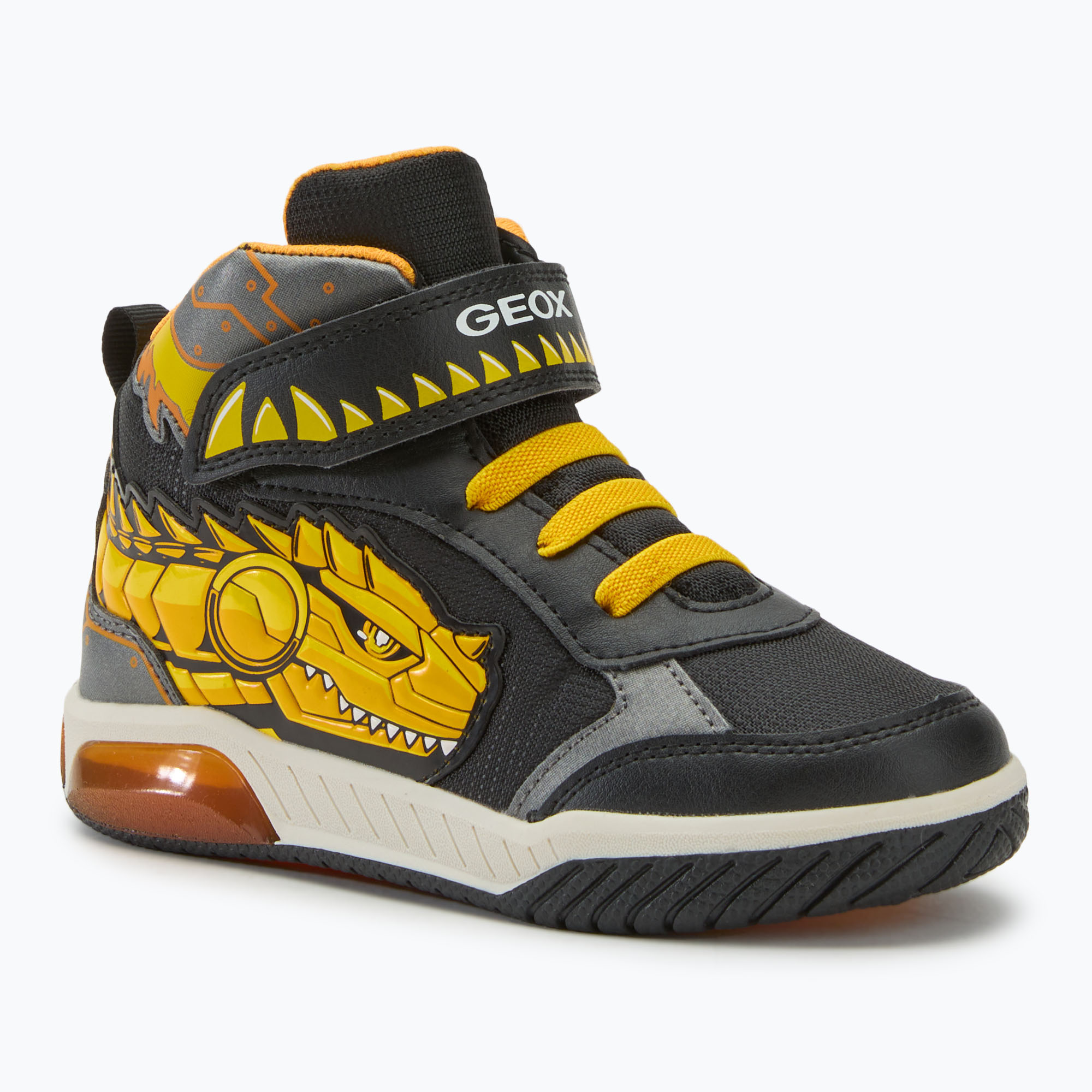 Buty juniorskie Geox Inek black/yellow 