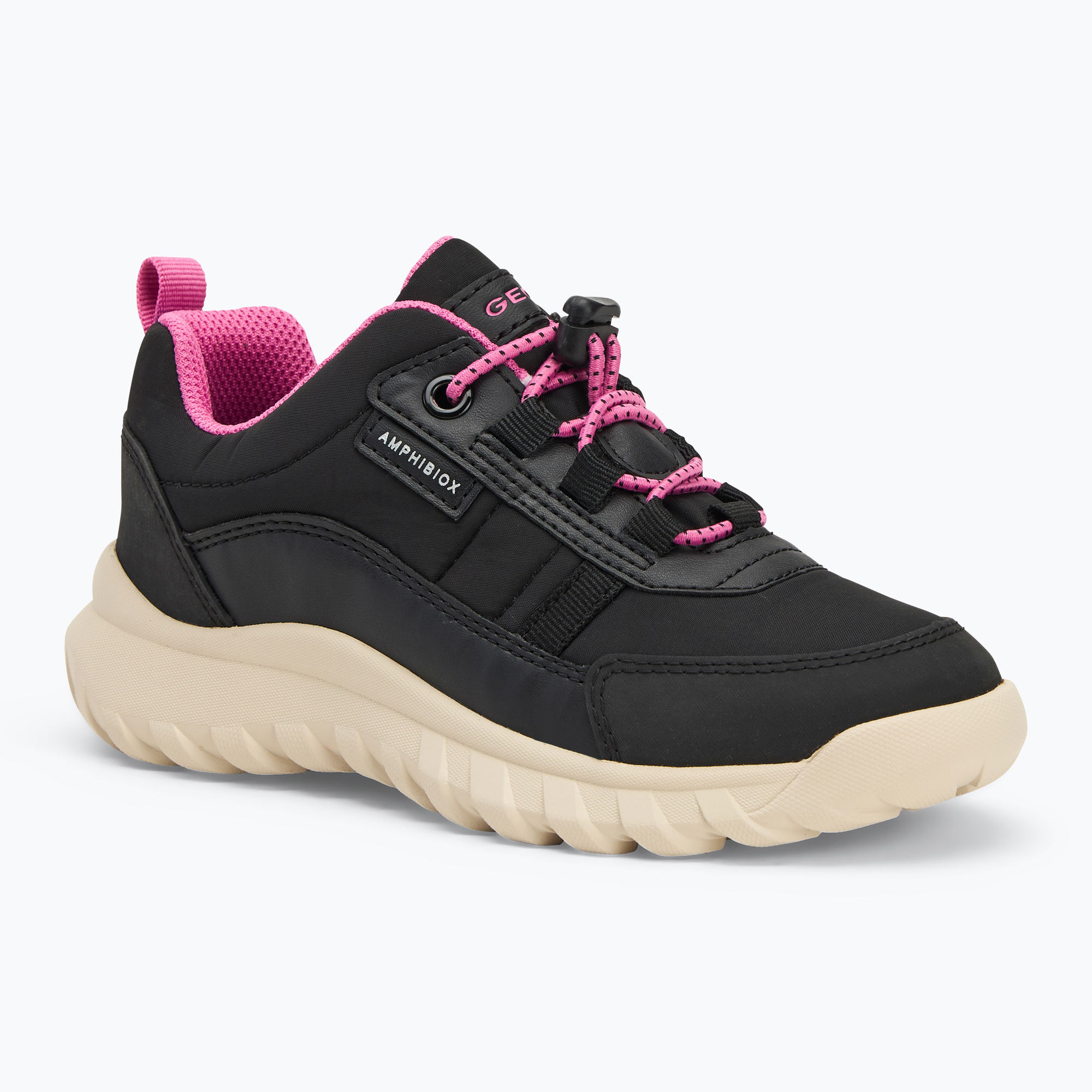 Buty juniorskie Geox Simbyos ABX black/fuchsia 