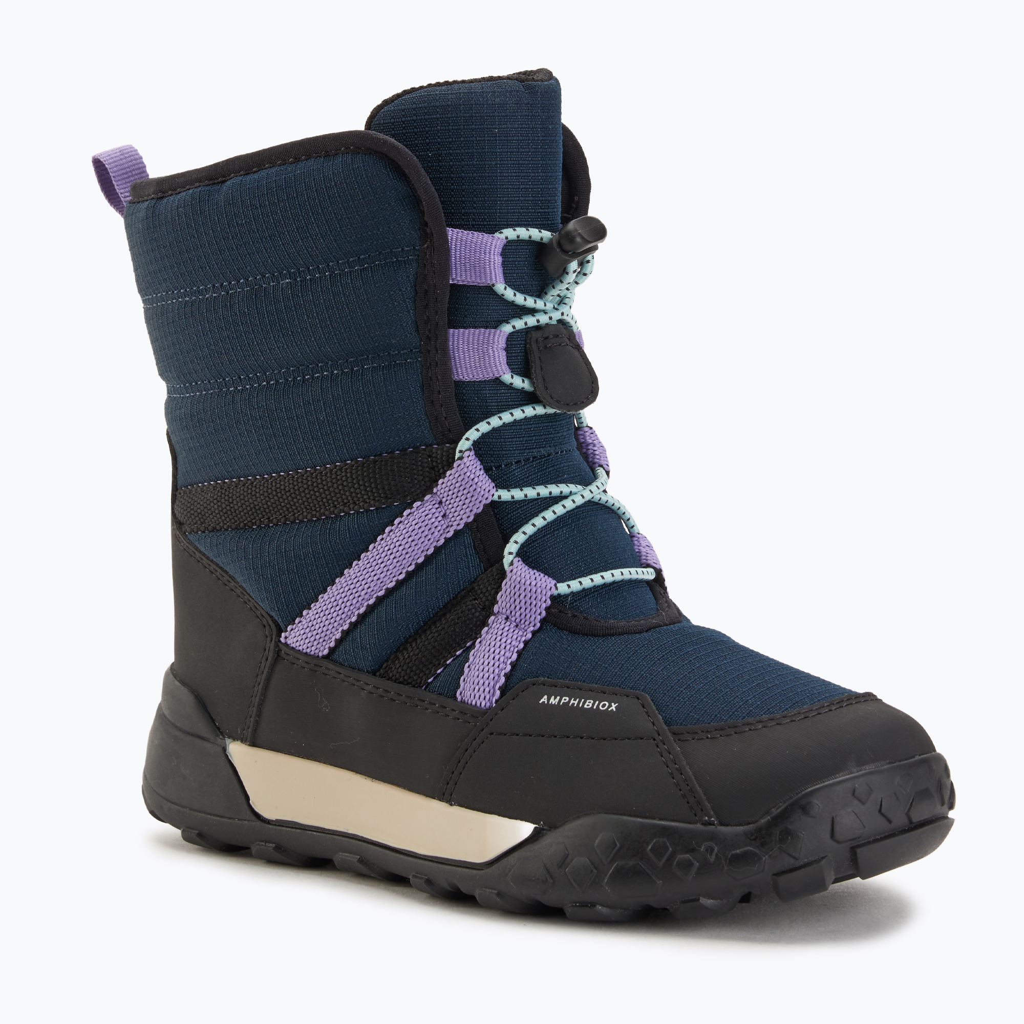 Juniorské snehule Geox Trekkyup ABX navy/purple (Trekkyup ABX J46M7F0FU50C4267)