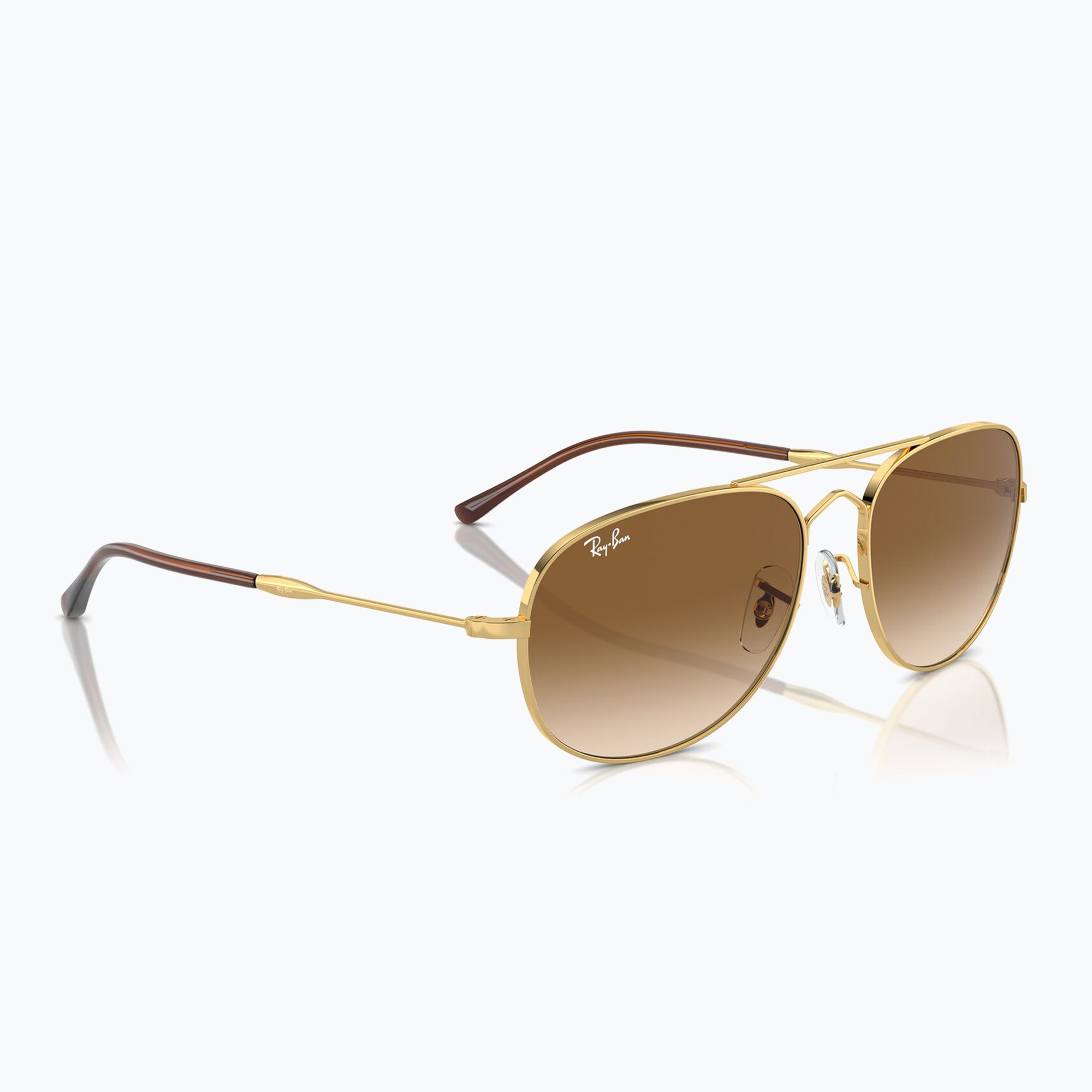 Okulary przeciwsłoneczne Ray-Ban Bain Bridge arista gold/clear brown 