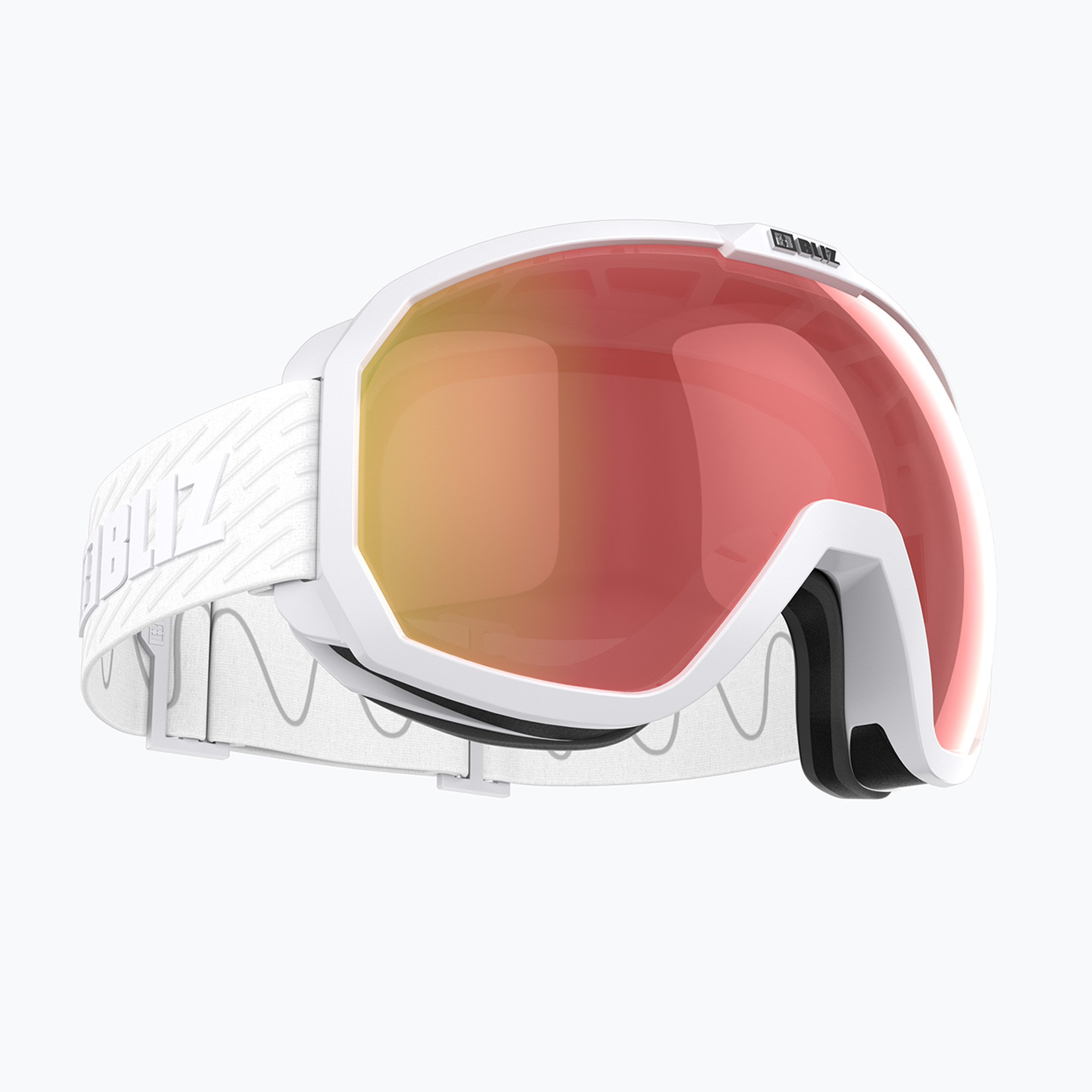 Ochelari de schi  Bliz Charge OTG matt white/brown red (Charge OTG 0ZG8007-01 00)