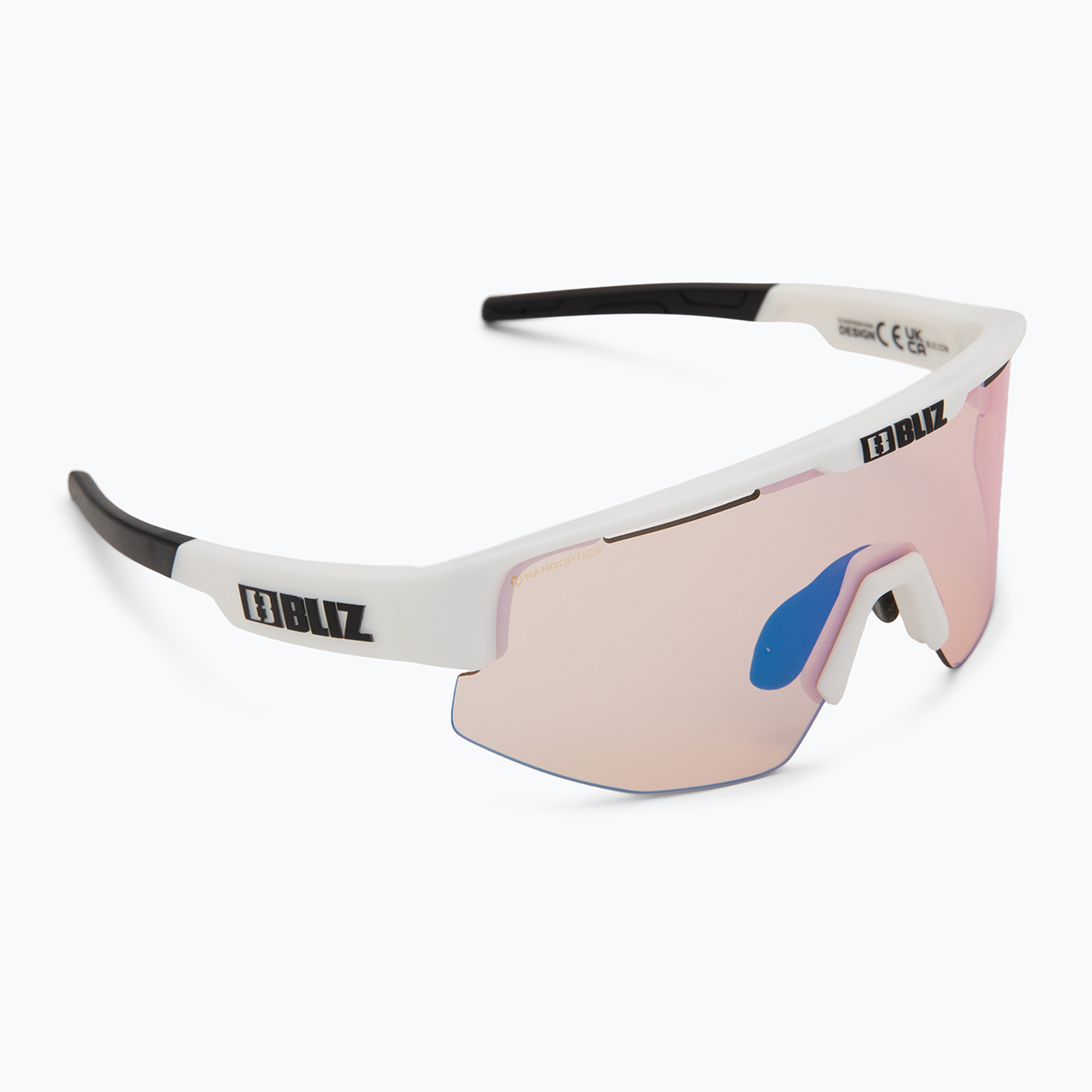Слънчеви очила Bliz Matrix Small Nano Optics Nordic Light matt white/coral/orange blue