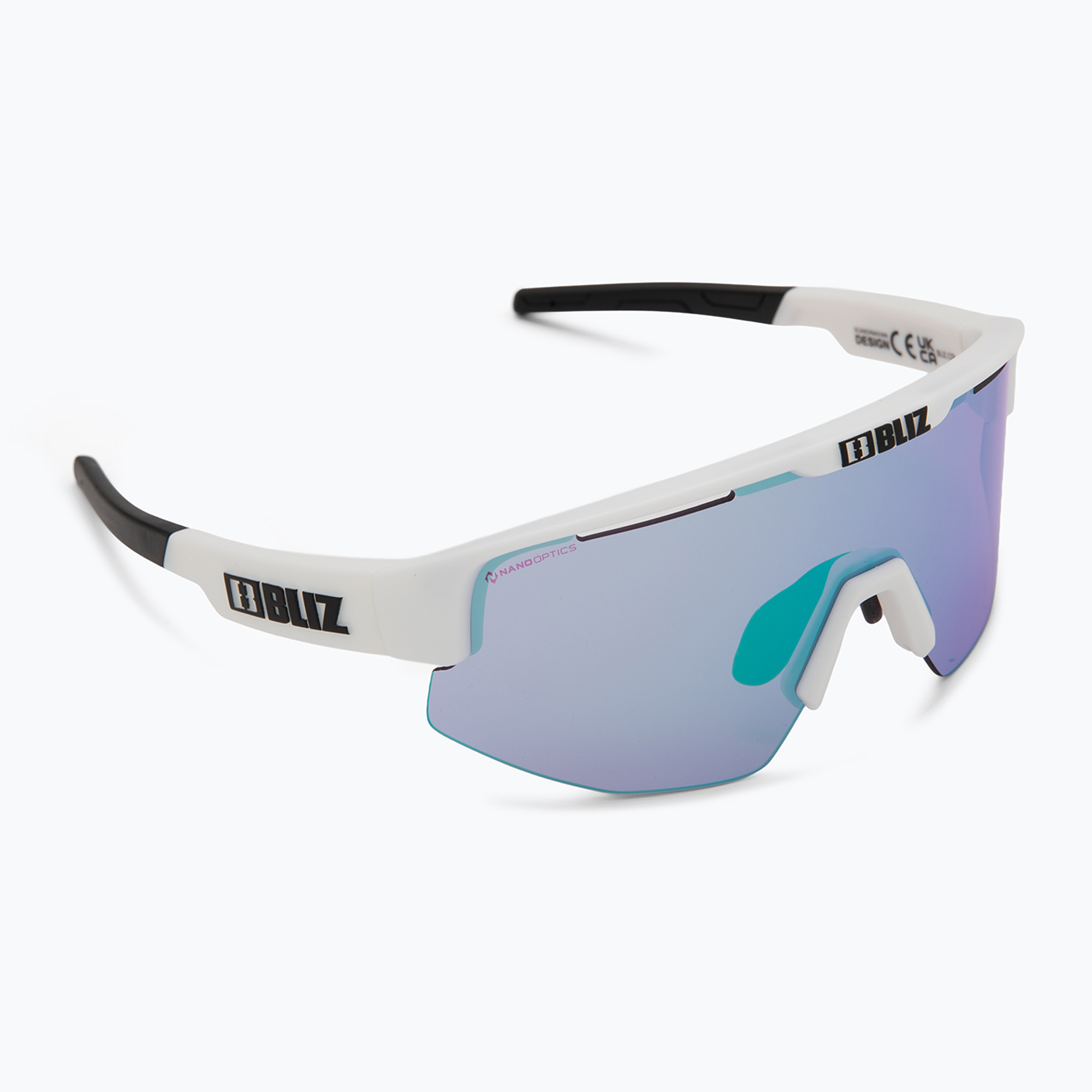 Слънчеви очила Bliz Matrix Small Nano Optics Nordic Light matt white/begonia/violet blue