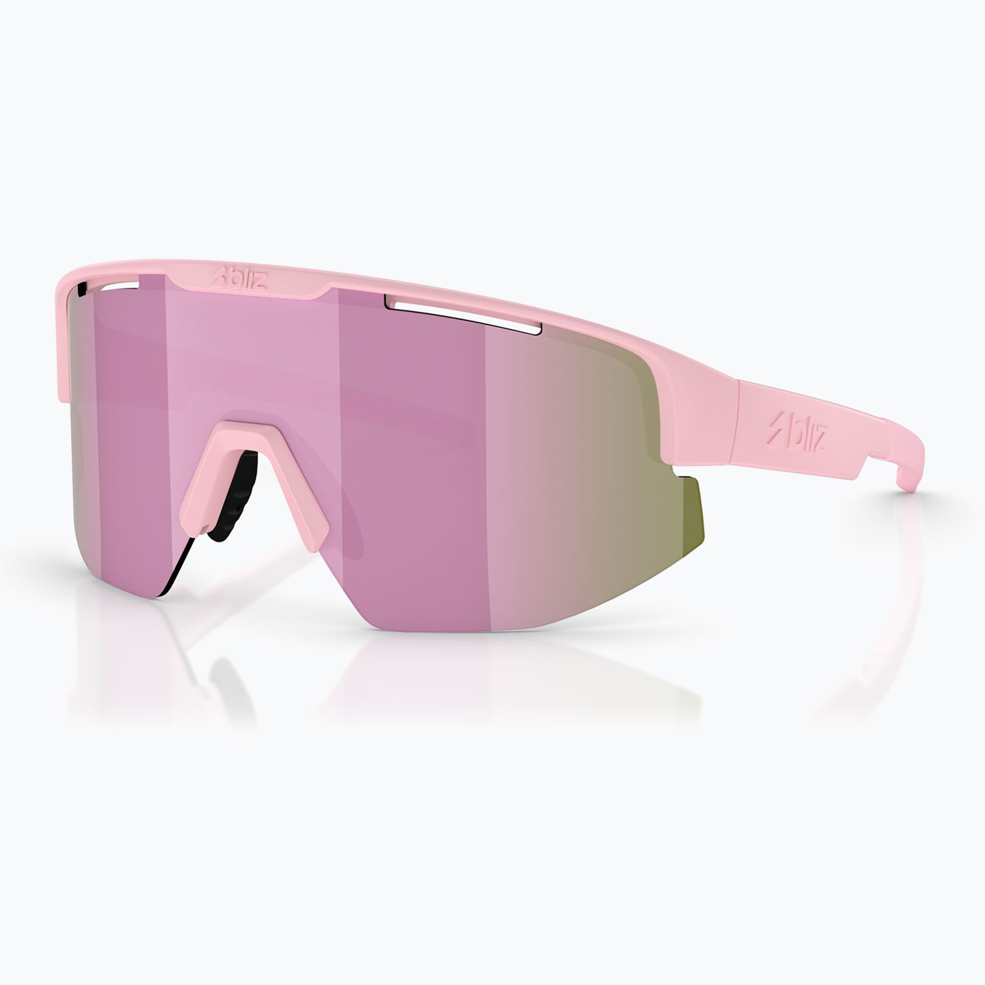 Ochelari de soare Bliz Matrix Small matte powder pink/brown rosé multi