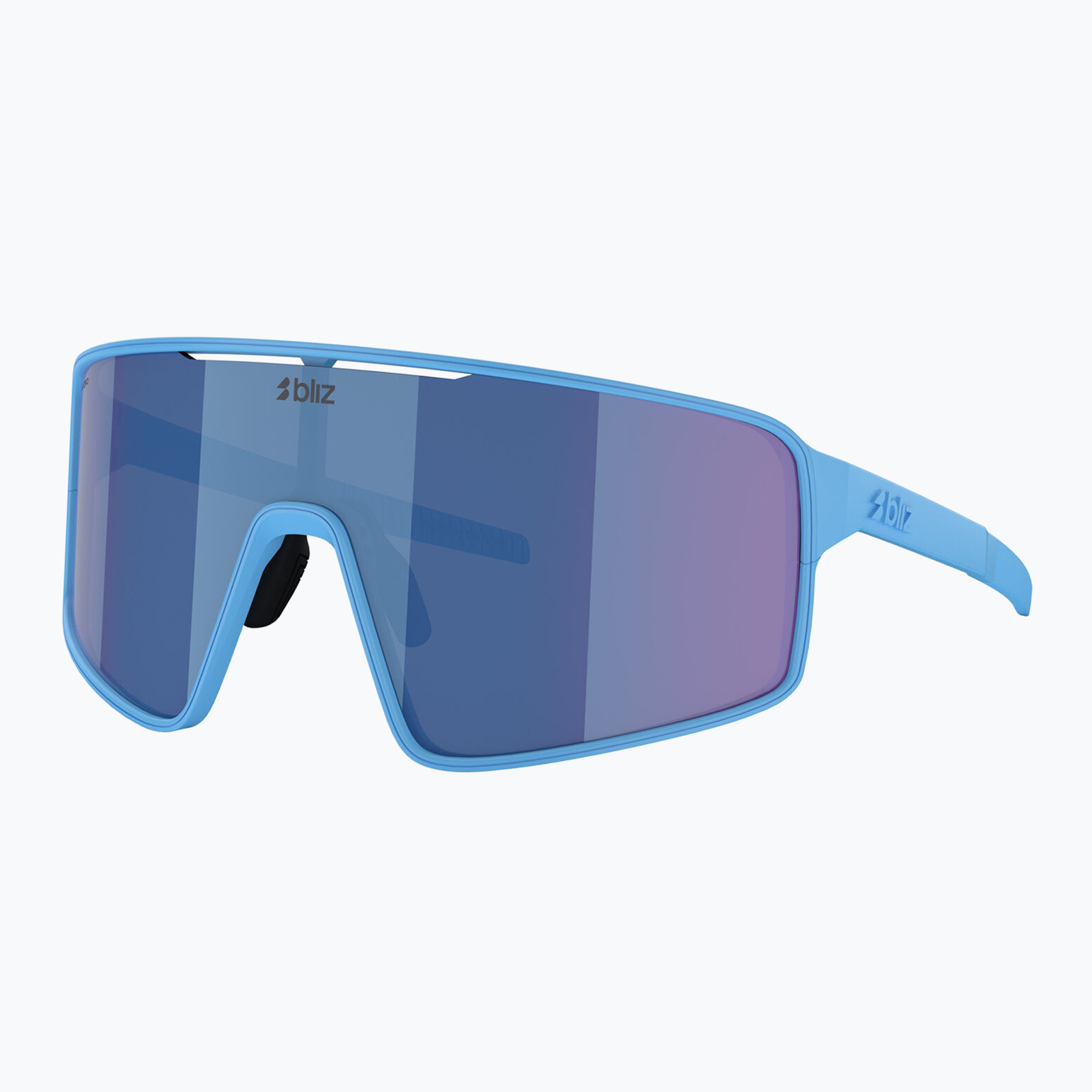 Слънчеви очила Bliz P001S матово синьо/сиво синьо огледало