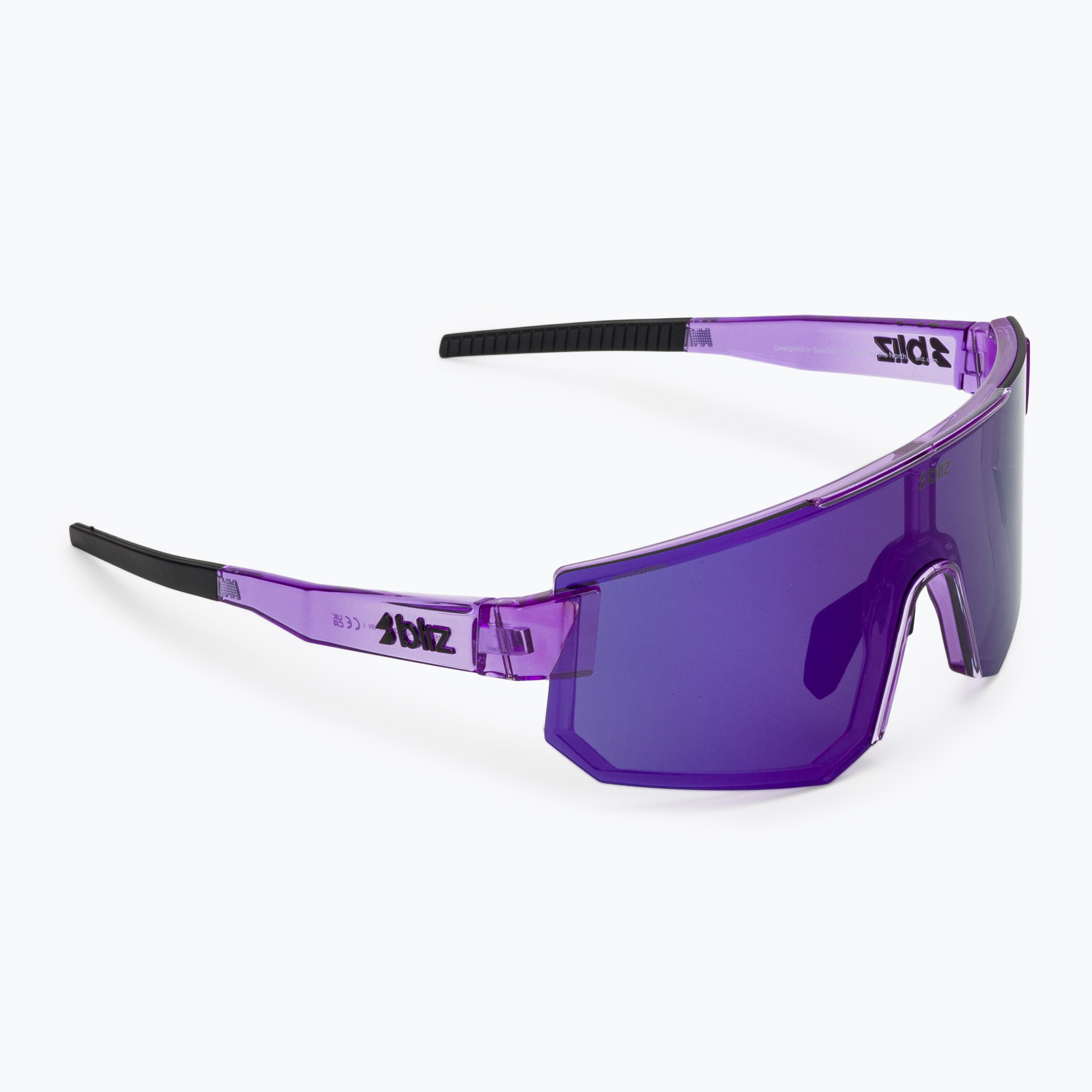 Слънчеви очила Bliz P005 transparent purple/smoke purple mirror