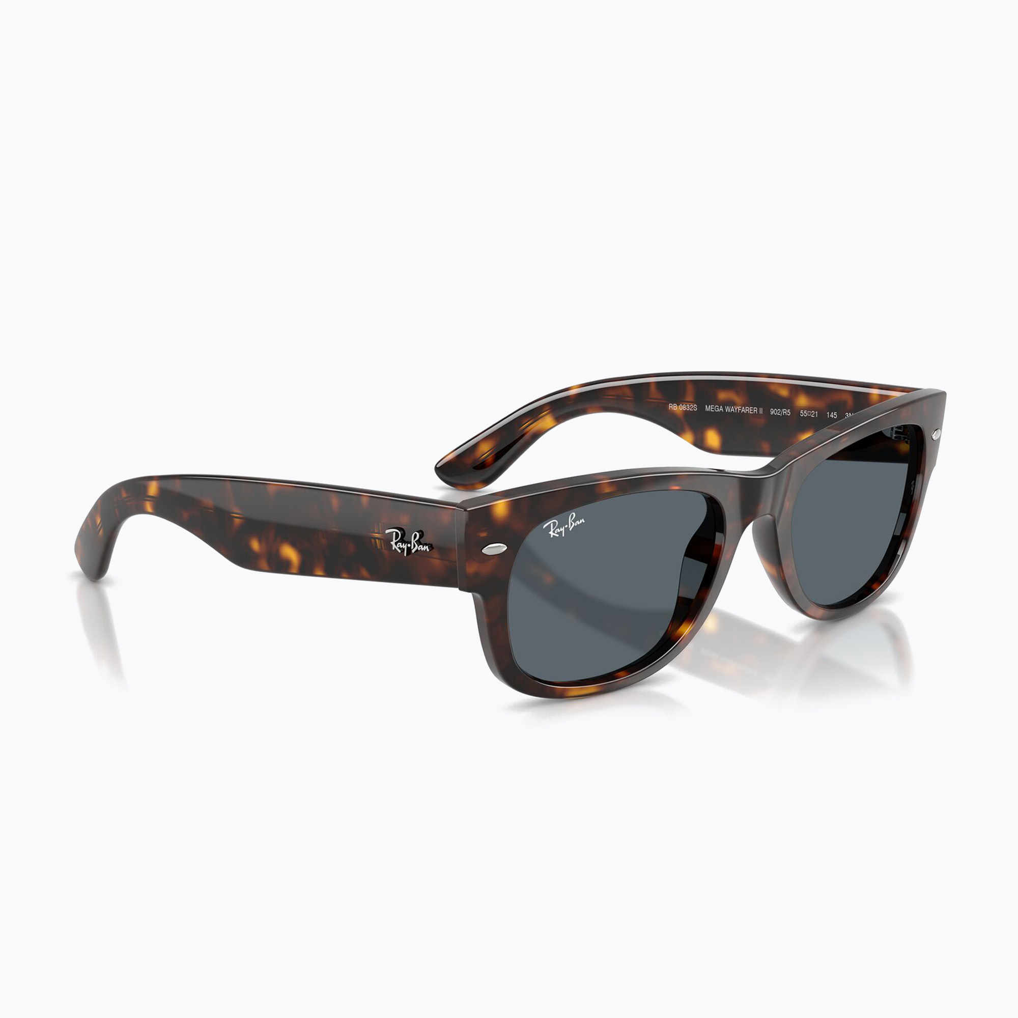 Okulary przeciwsłoneczne Ray-Ban Mega Wayfarer II grey/transparent blue gradient 
