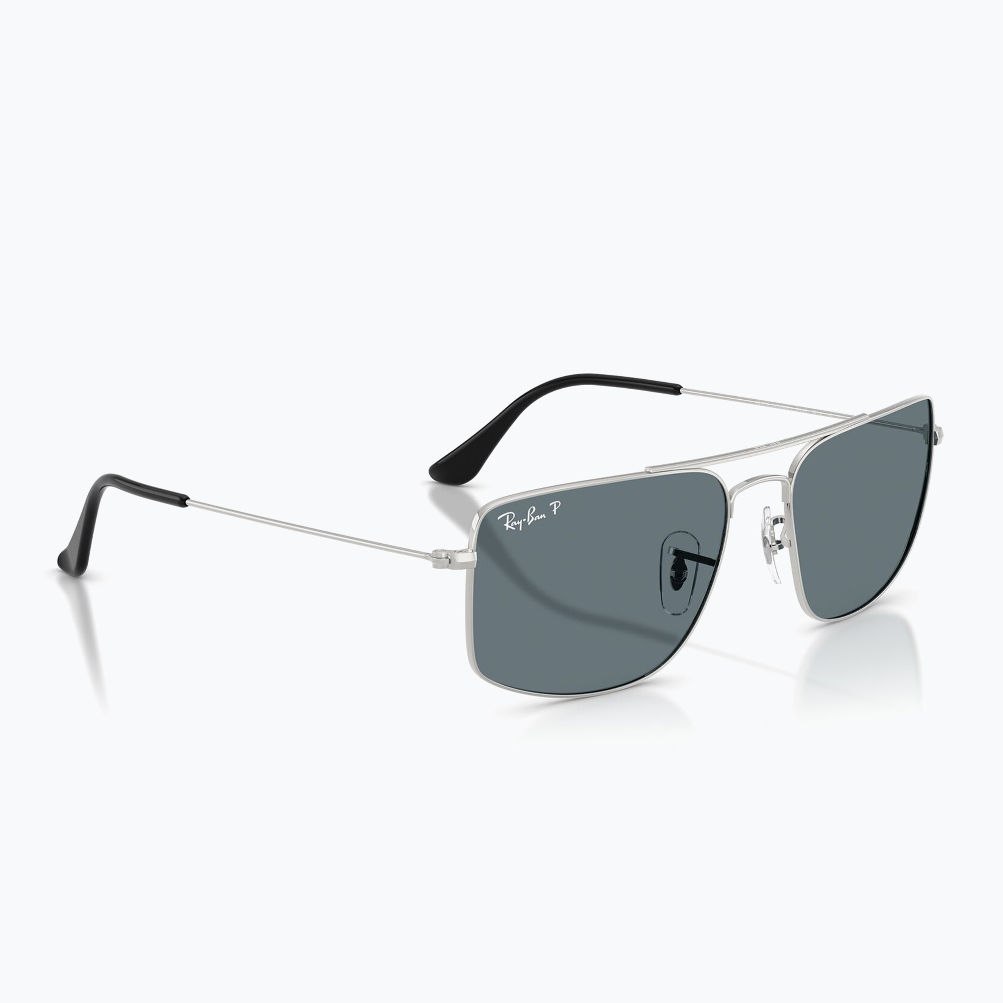 Okulary przeciwsłoneczne Ray-Ban Explorer III silver/dark blue polarized 