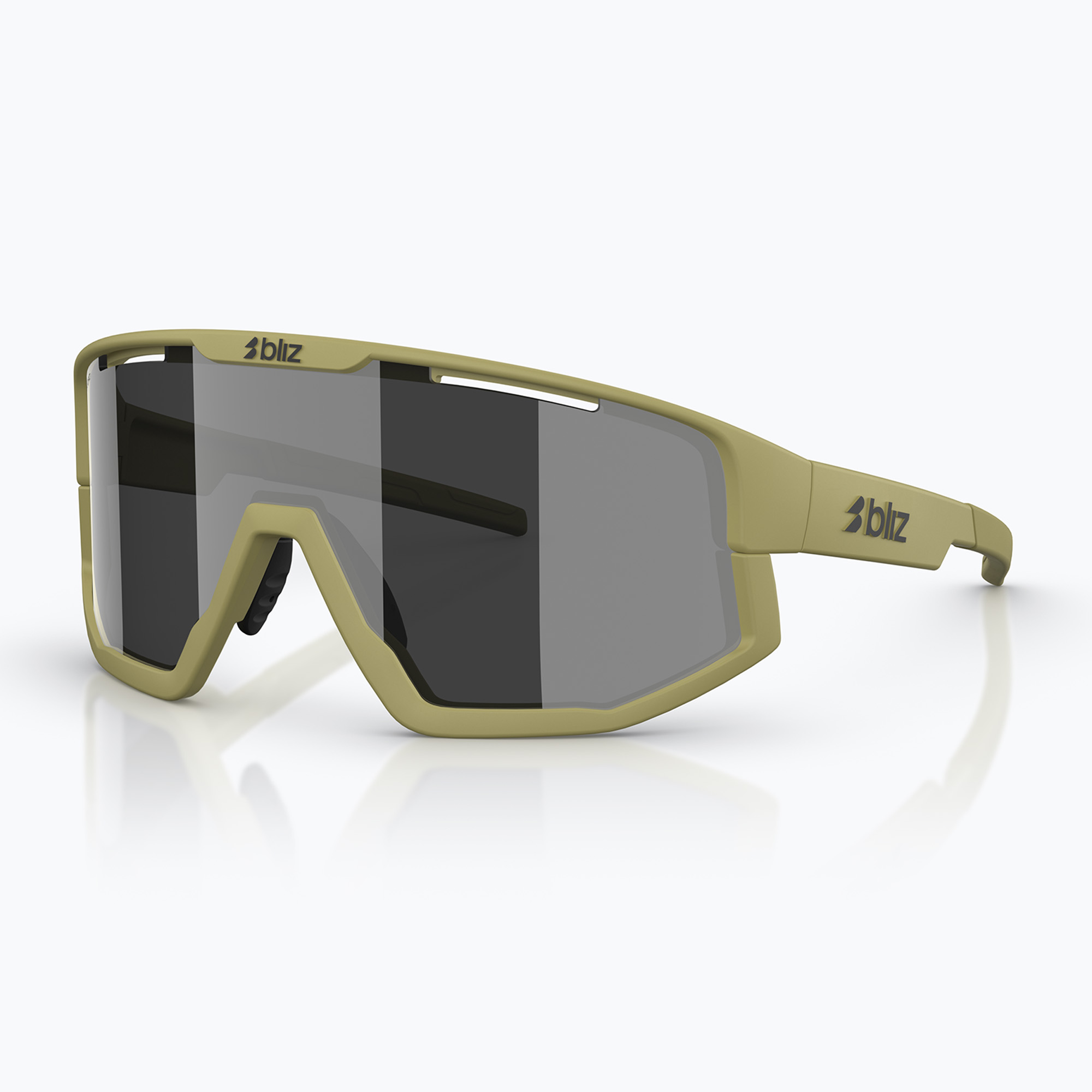 Sluneční brýle Bliz Fusion matte amber green/smoke silver mirror