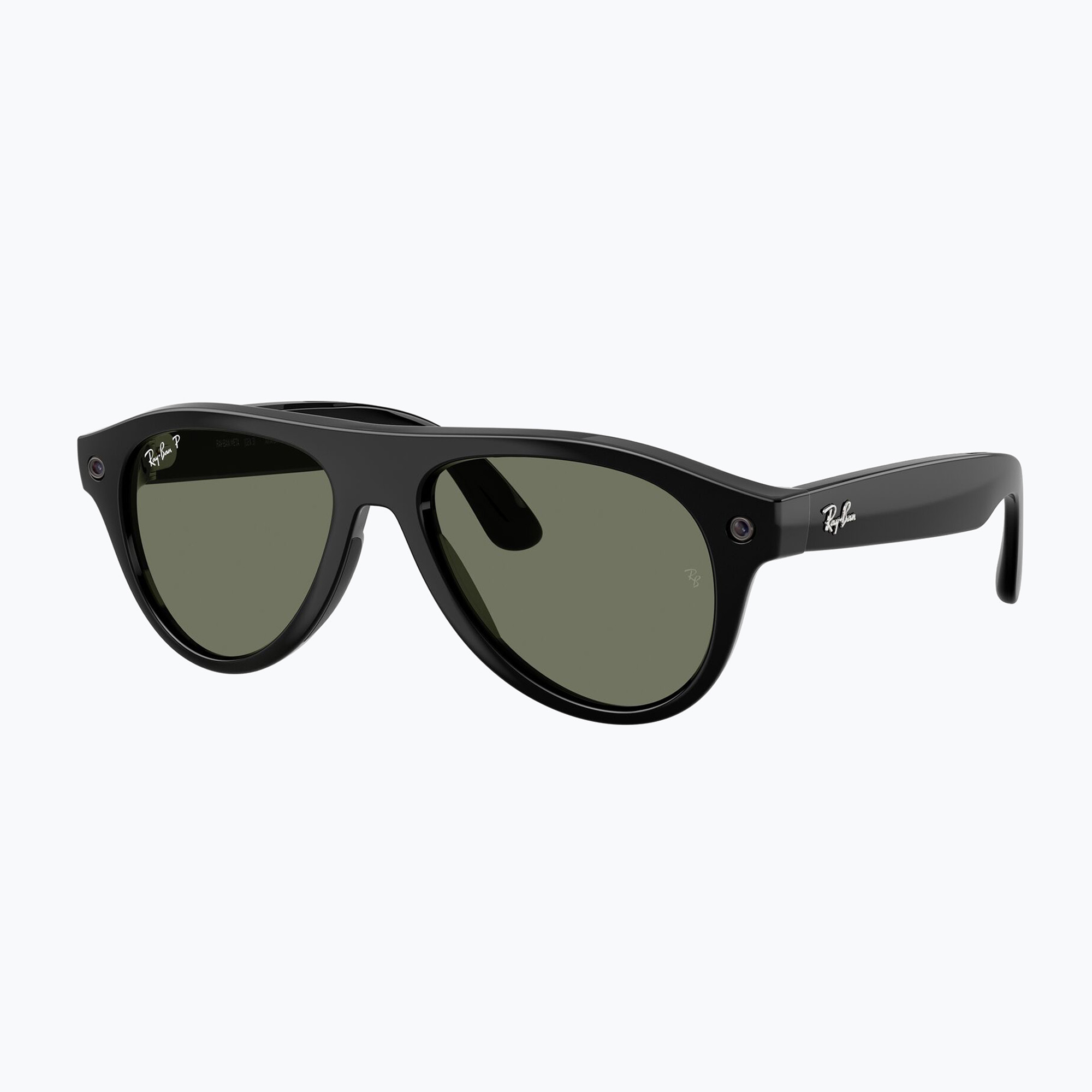 Очила с камера Ray-Ban Meta Aviator shiny black/g15 green polar