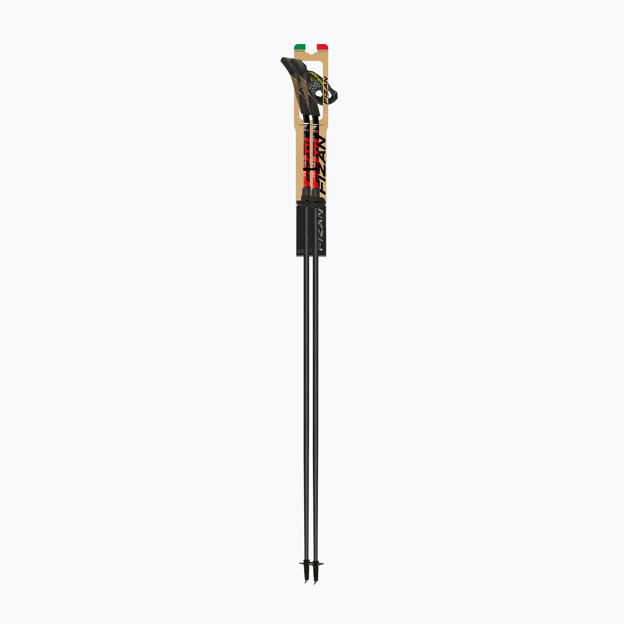 Bastoncini da nordic walking Fizan Tekno Race Impulse rossi (117-130 cm) (Tekno Race Impulse S24 7510)