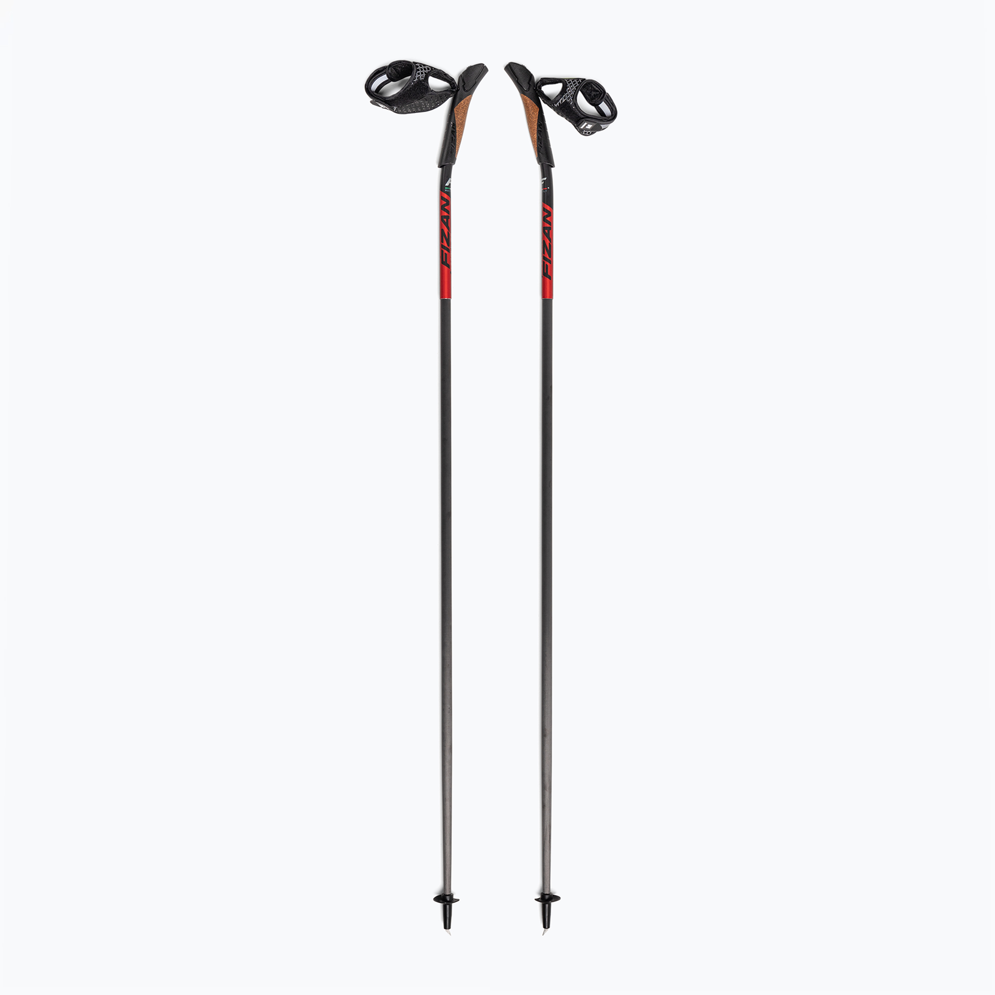 Kije nordic walking Fizan Carbon 3K Impulse S24 red/grey 