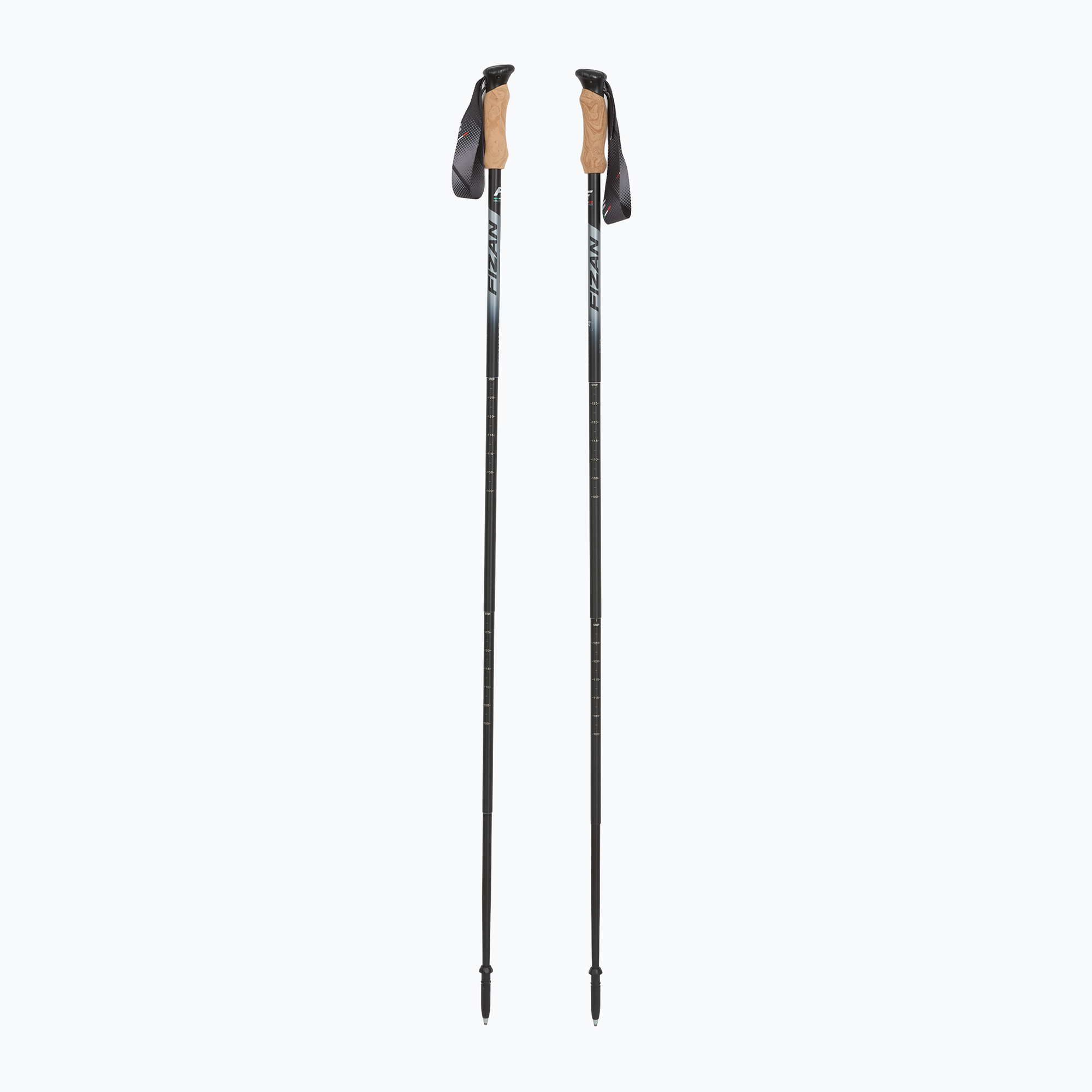 Fizan Compact 4 black trekking poles (51-125 cm)