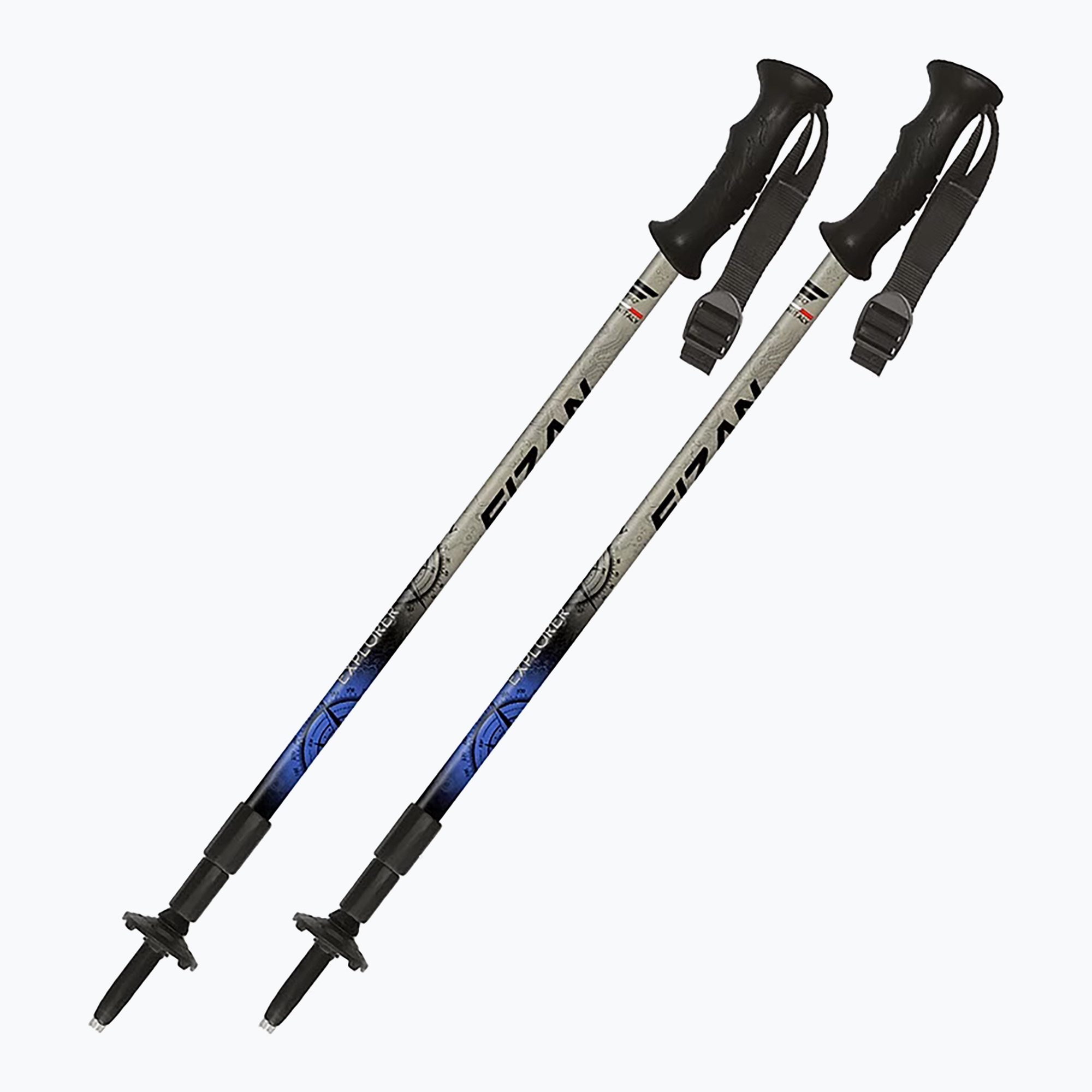 Kije trekkingowe Fizan Explorer beige/blue 