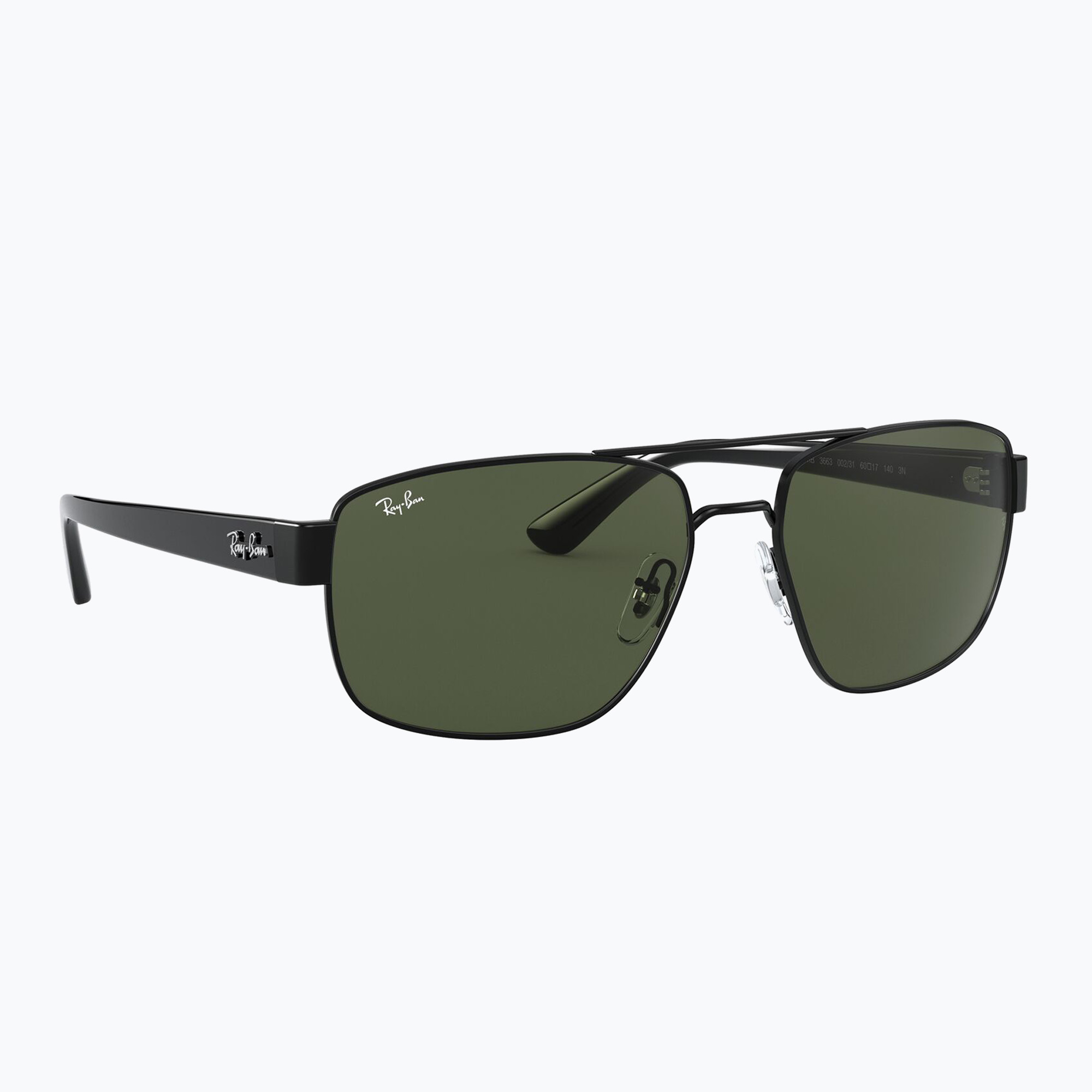 Okulary przeciwsłoneczne Ray-Ban RB3663 black/green g-15 