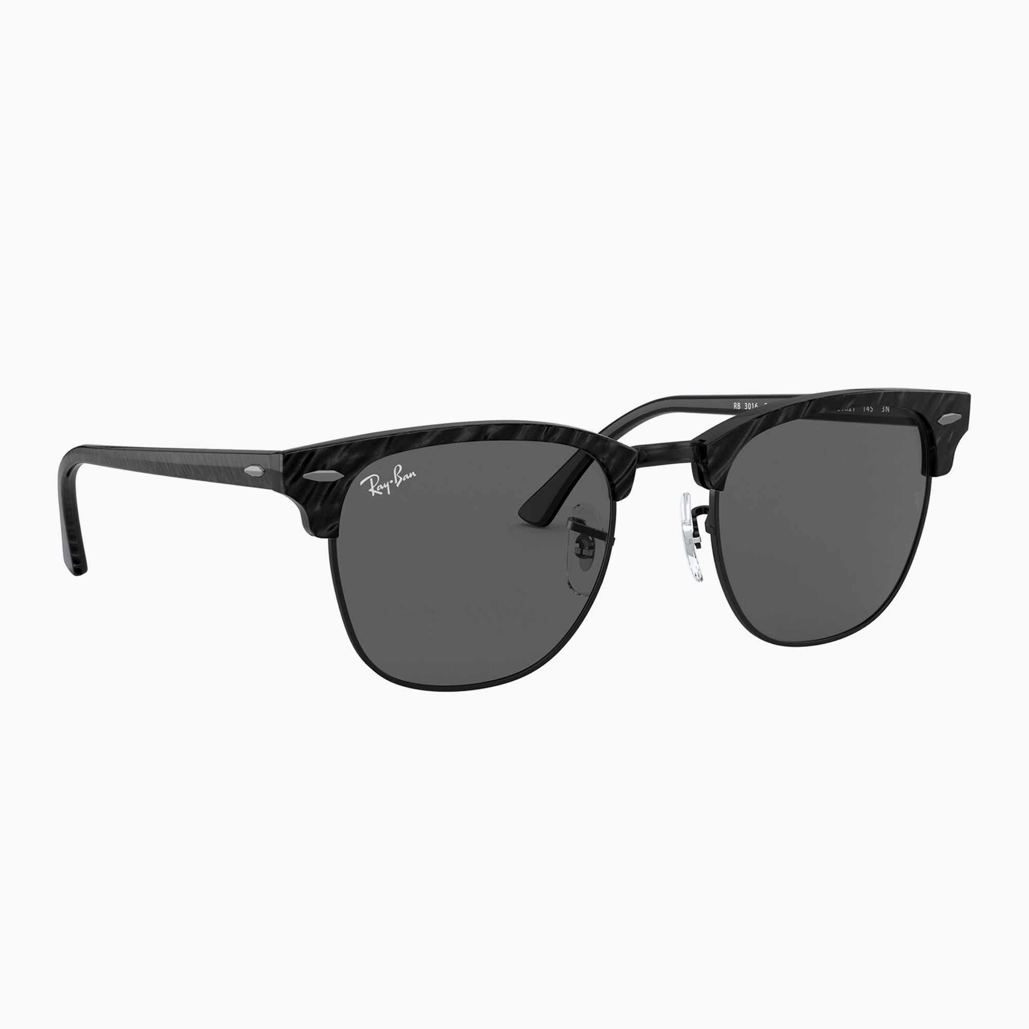 Okulary przeciwsłoneczne Ray-Ban Clubmaster Marble black/dark grey 