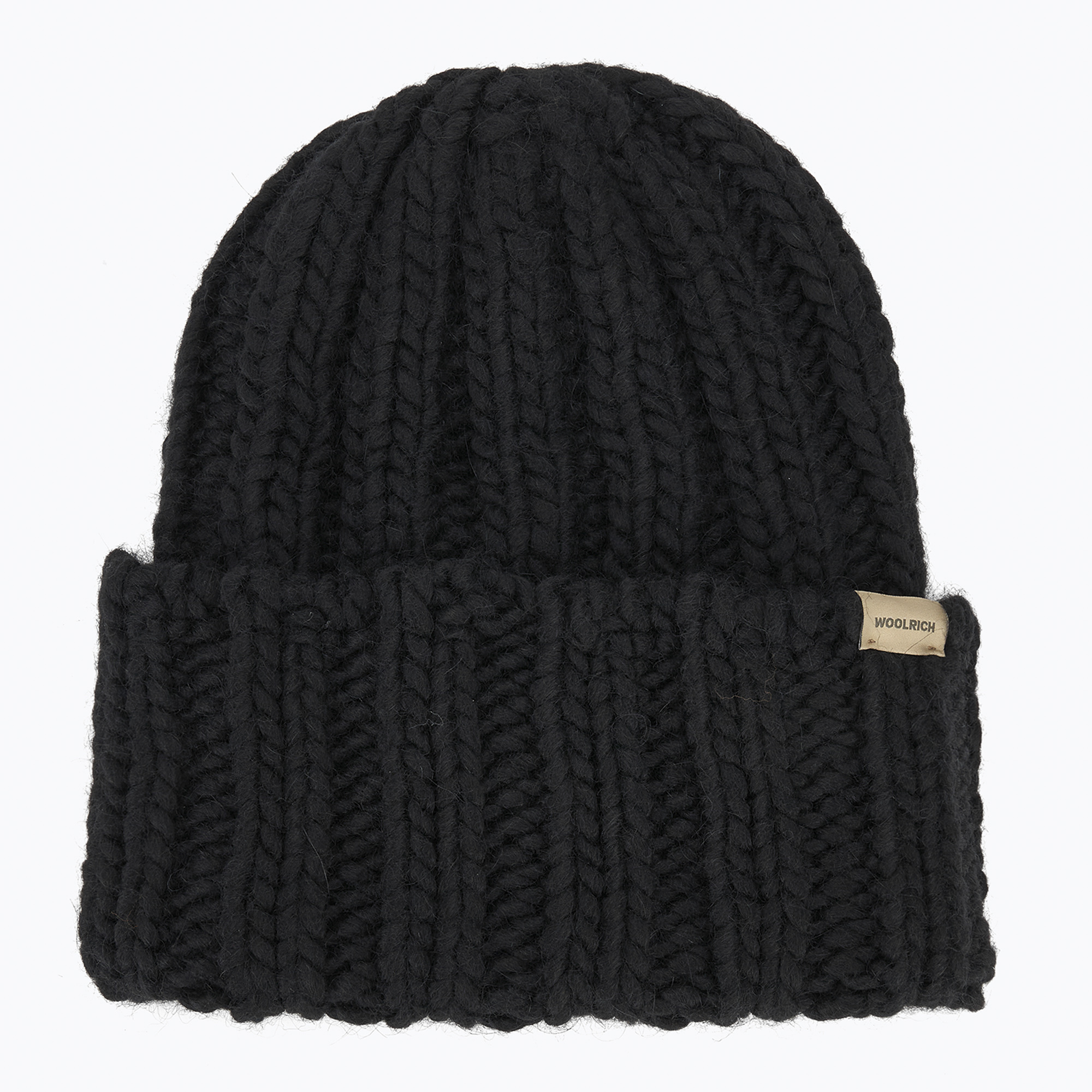 Czapka zimowa damska Woolrich Chunky Beanie black 