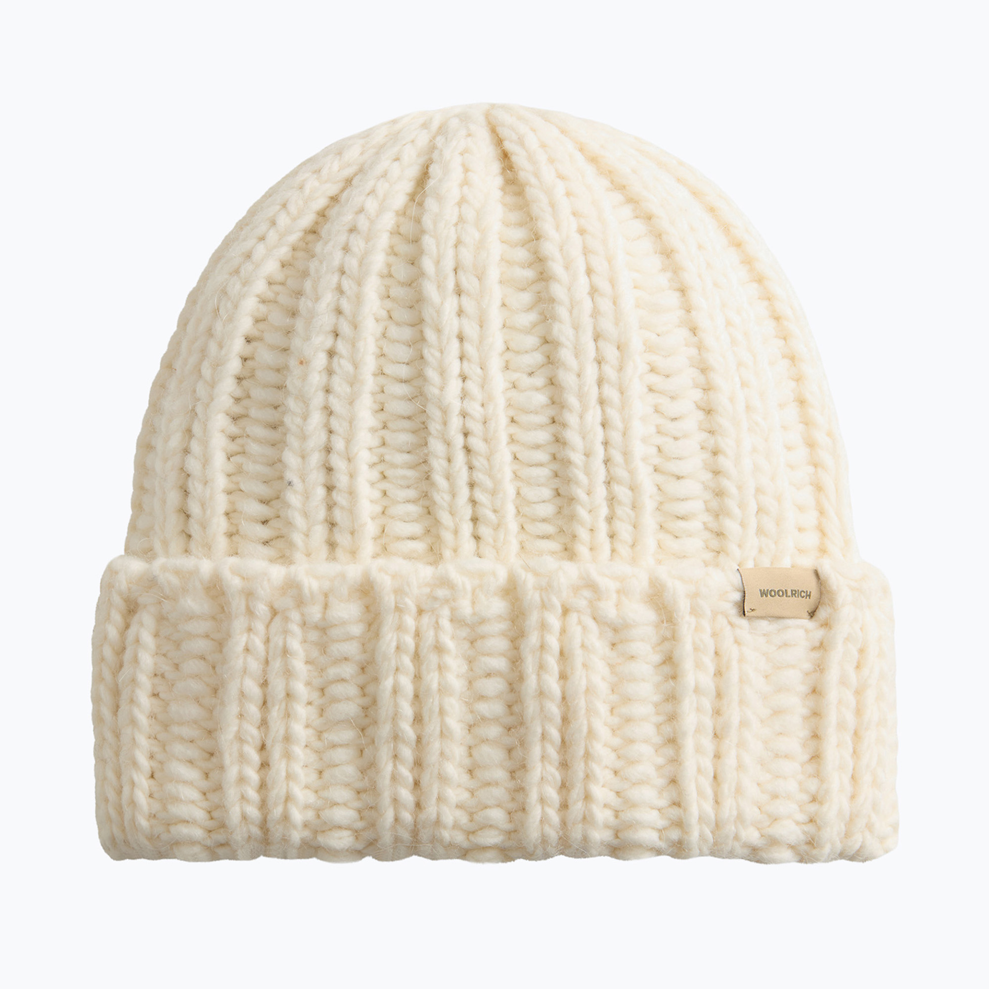 Czapka zimowa damska Woolrich Chunky Beanie milky cream 