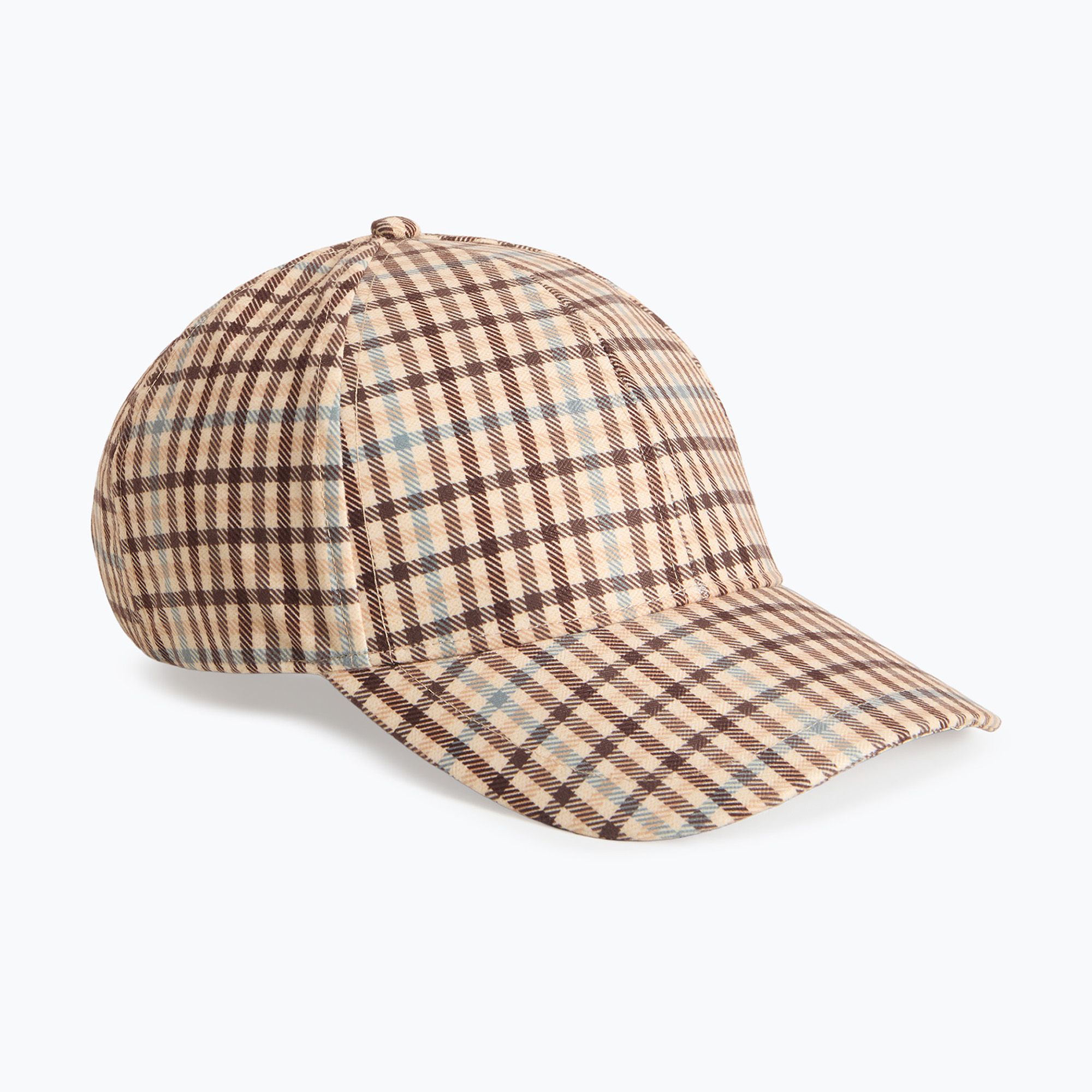 Czapka z daszkiem damska Woolrich Check Baseball Cap beige check