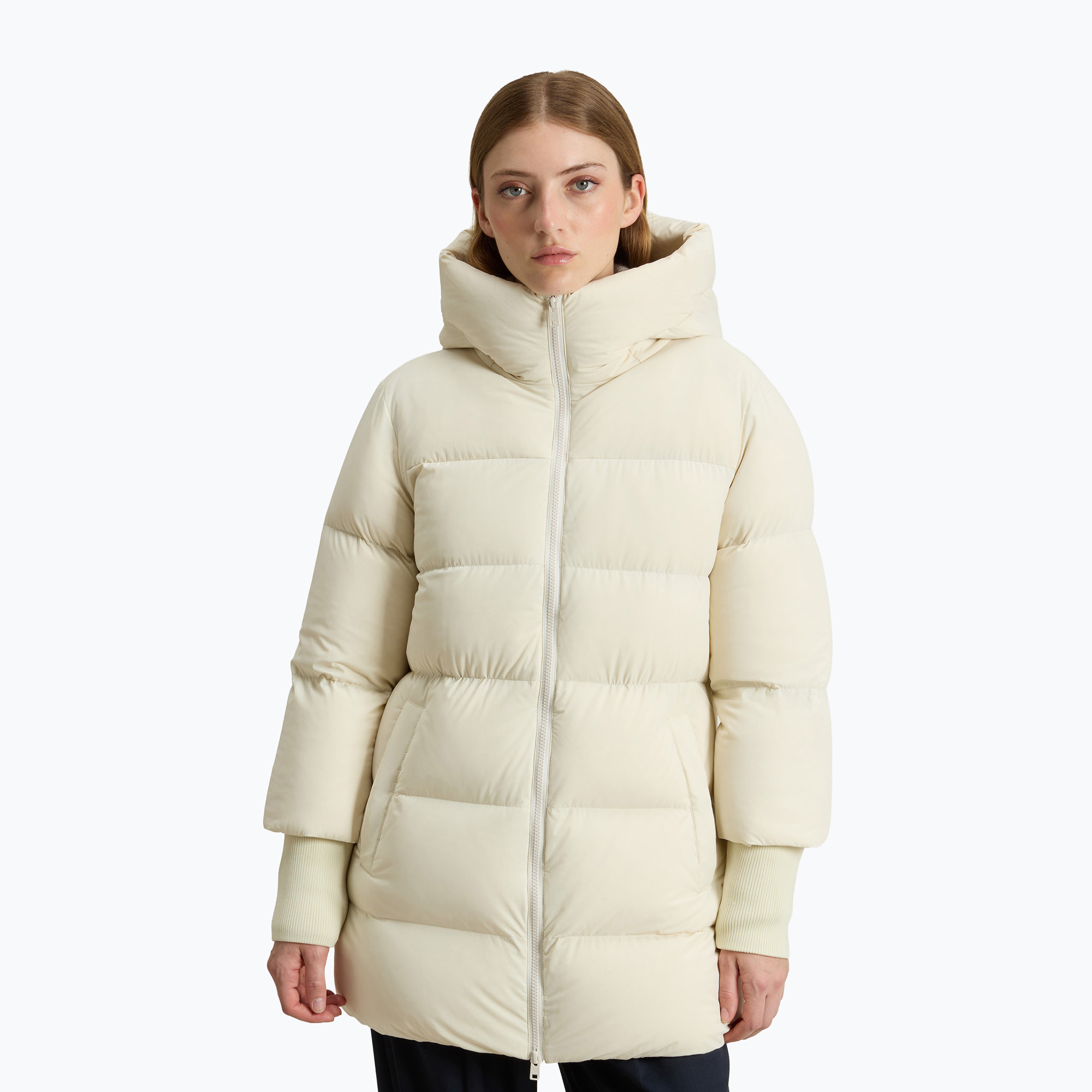 Kurtka damska Woolrich Cloud Madison Coat milky cream 