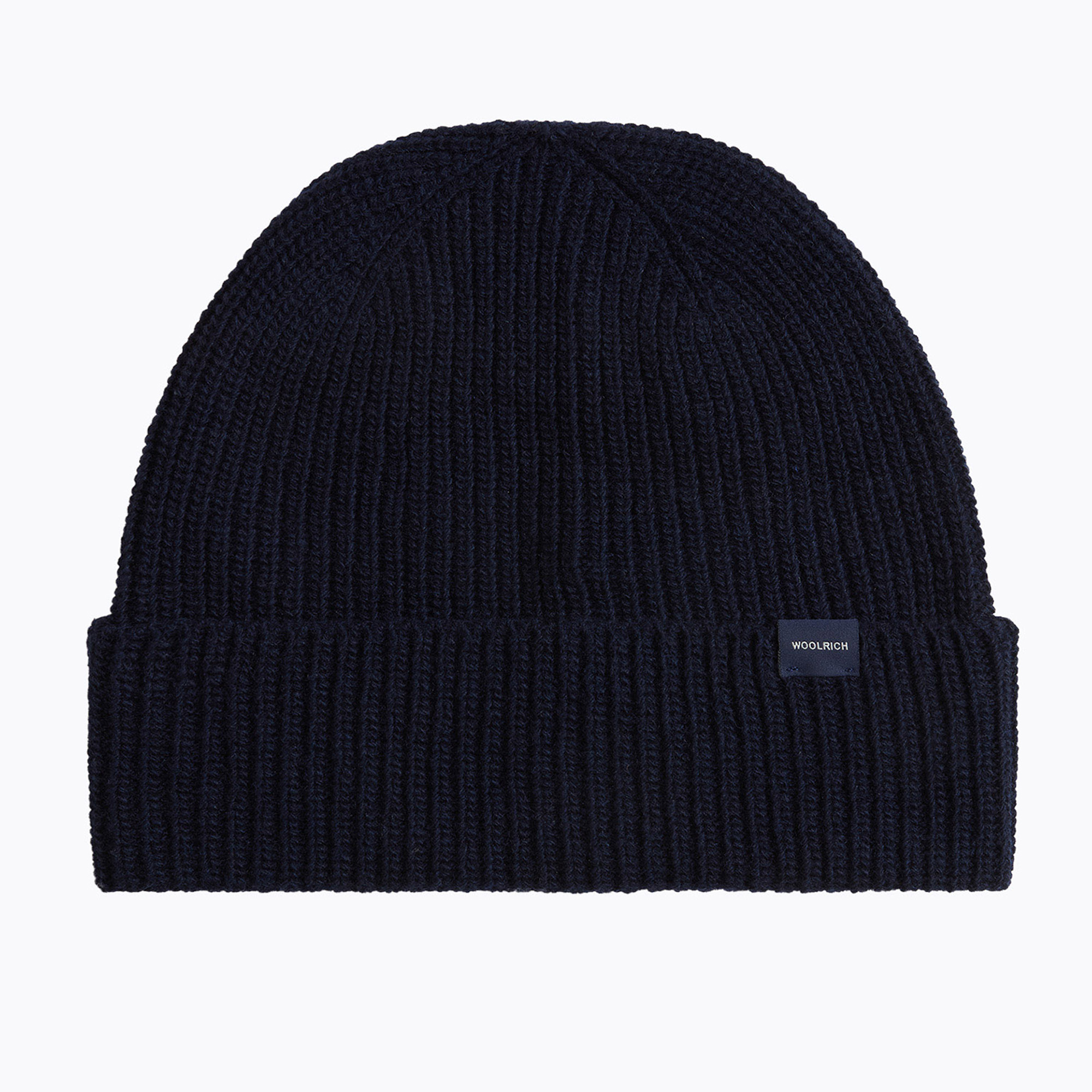 Мъжка зимна шапка Woolrich Knitted Ribbed Beanie melton blue