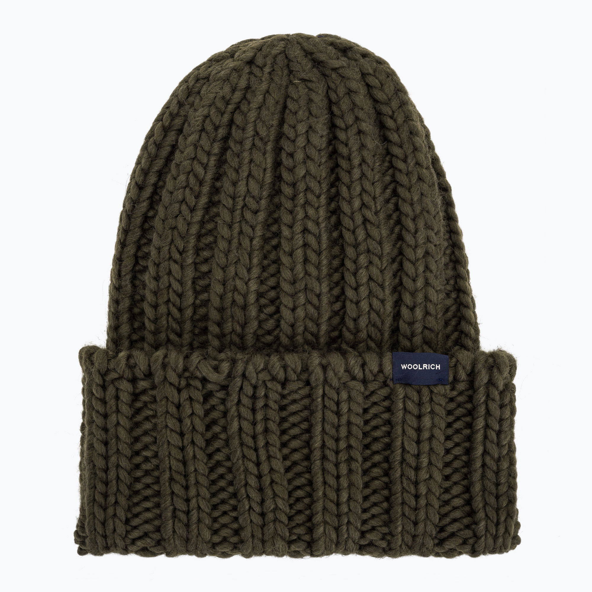 Дамска зимна шапка Woolrich Chunky Beanie dark green