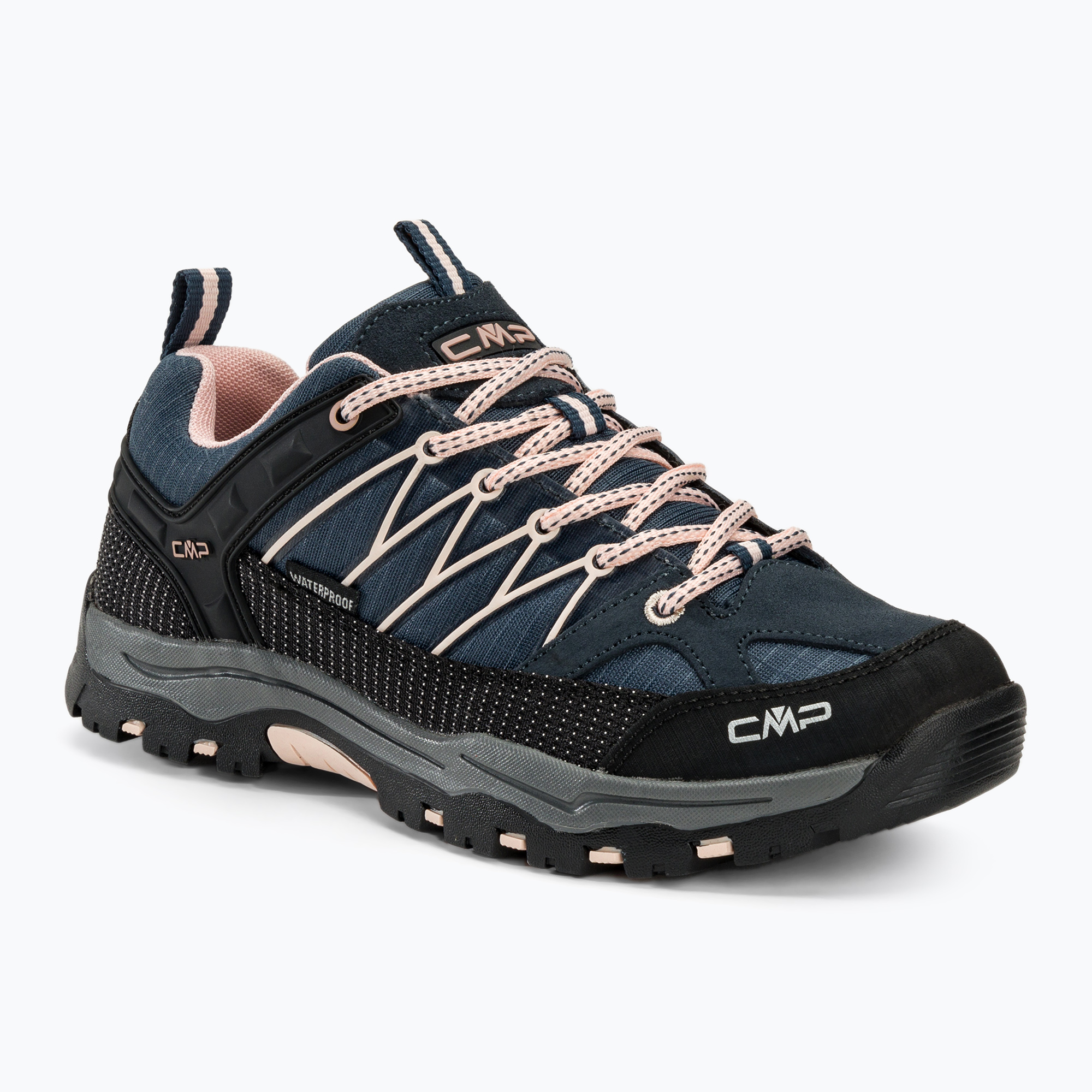 Buty trekkingowe dziecięce CMP Rigel Low Wp asphalt/rose 