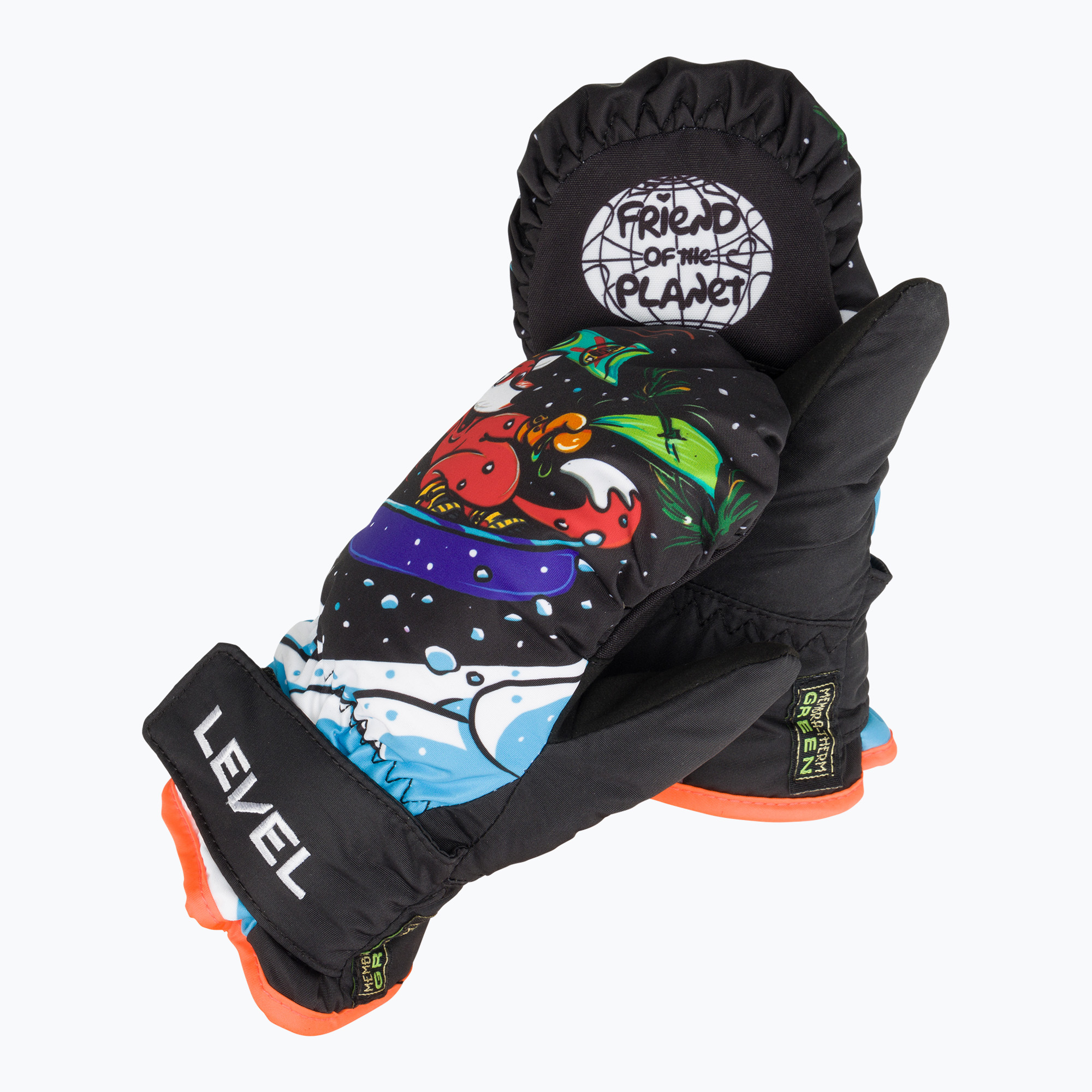 Level Animal children's ski gloves pk black (I)