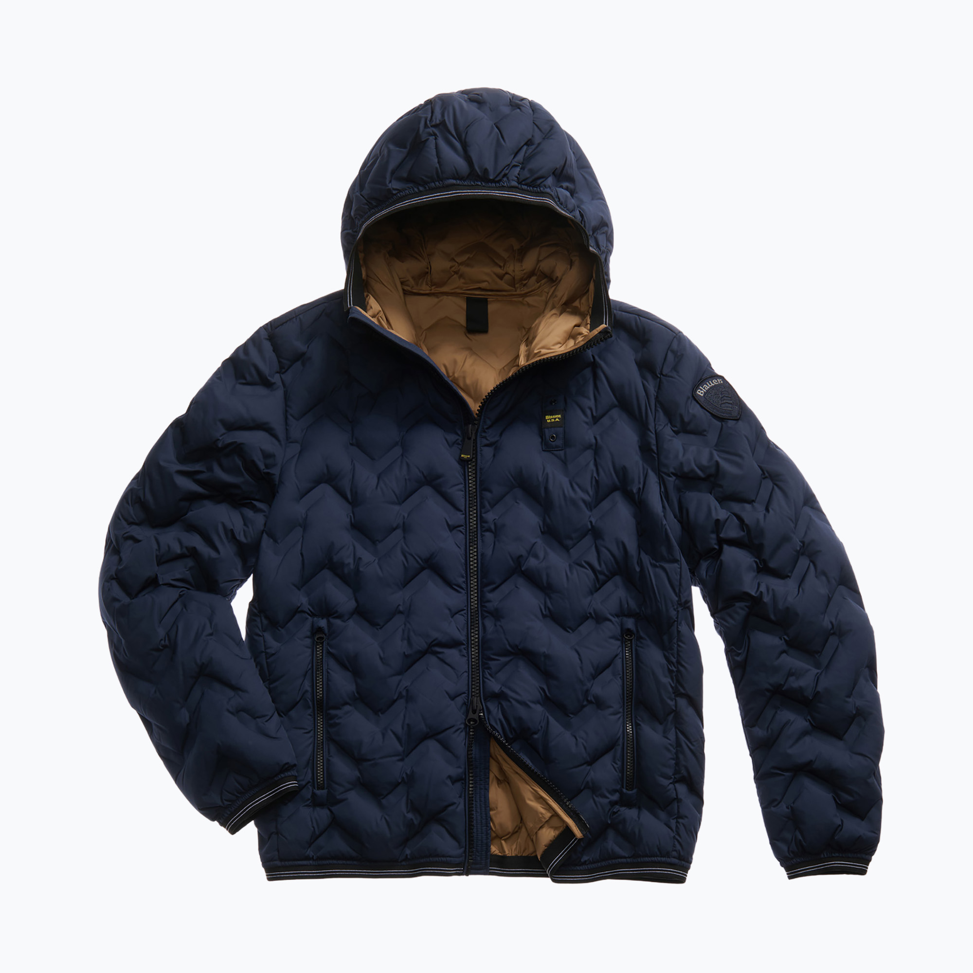 Kurtka męska Blauer USA Piery blue inside tobacco 