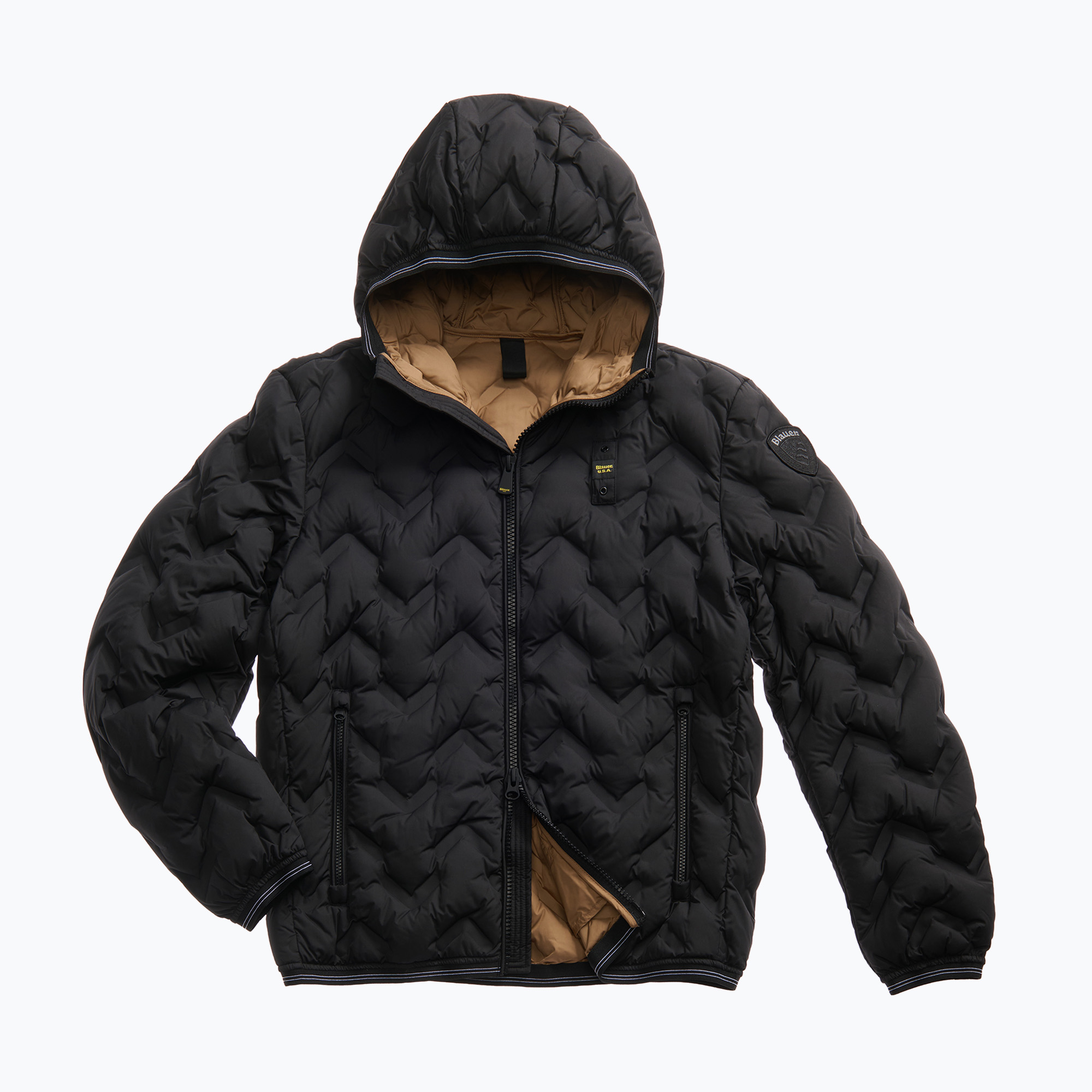 Kurtka męska Blauer USA Piery black inside tobacco 