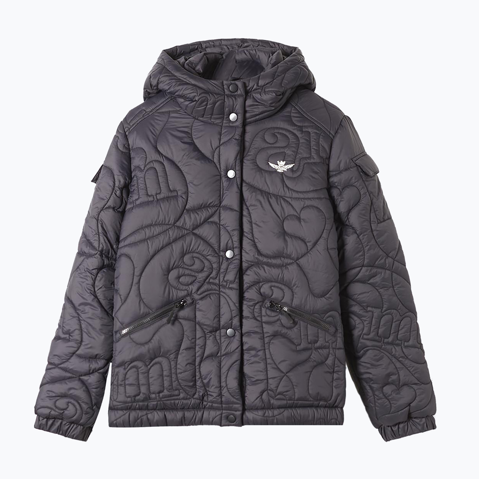 Kurtka zimowa damska Aeronautica Militare Aeronautica Sport nero 