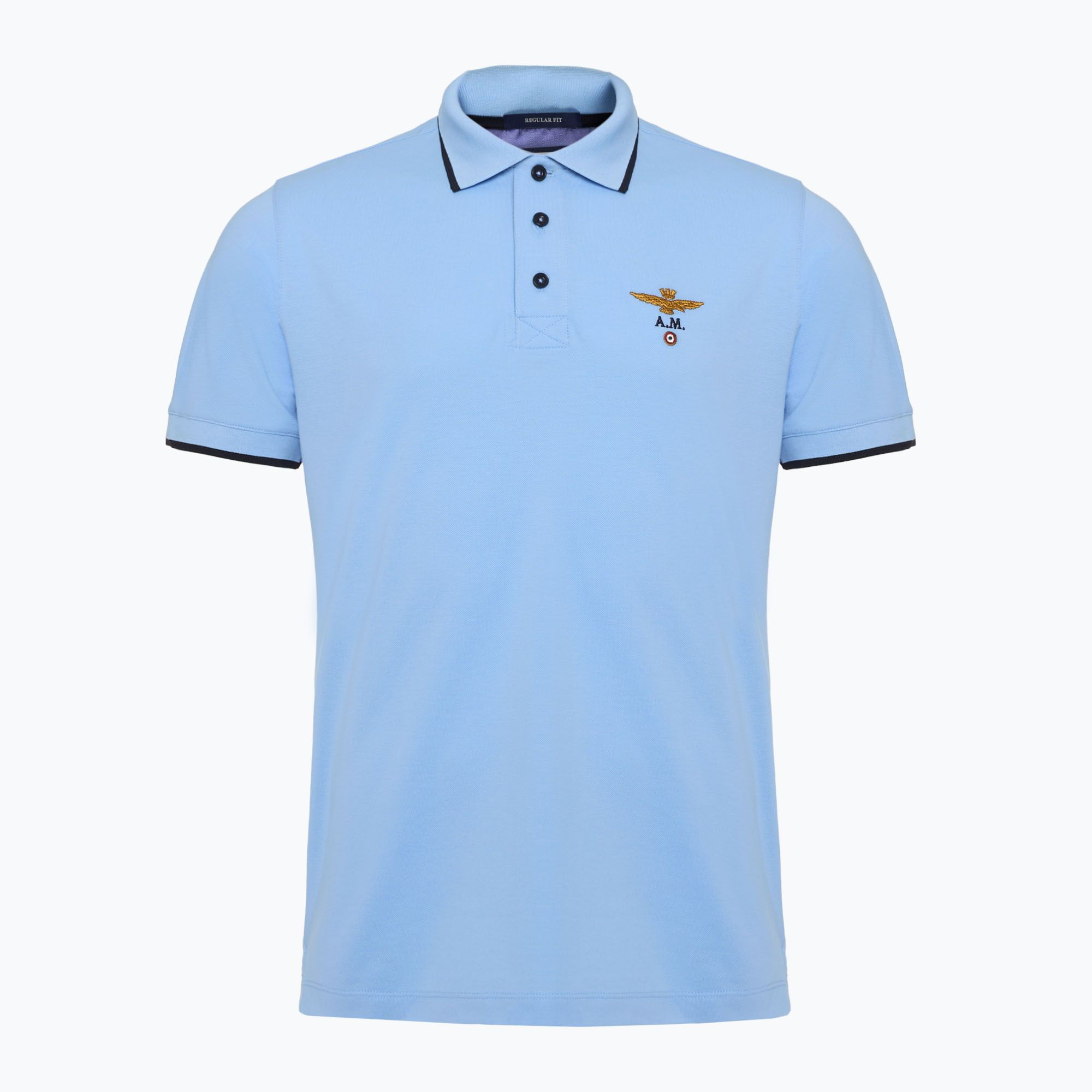 Polo Aeronautica Militare Essential uomo blu ghiaccio (S) (Essential 251PO1308P82)
