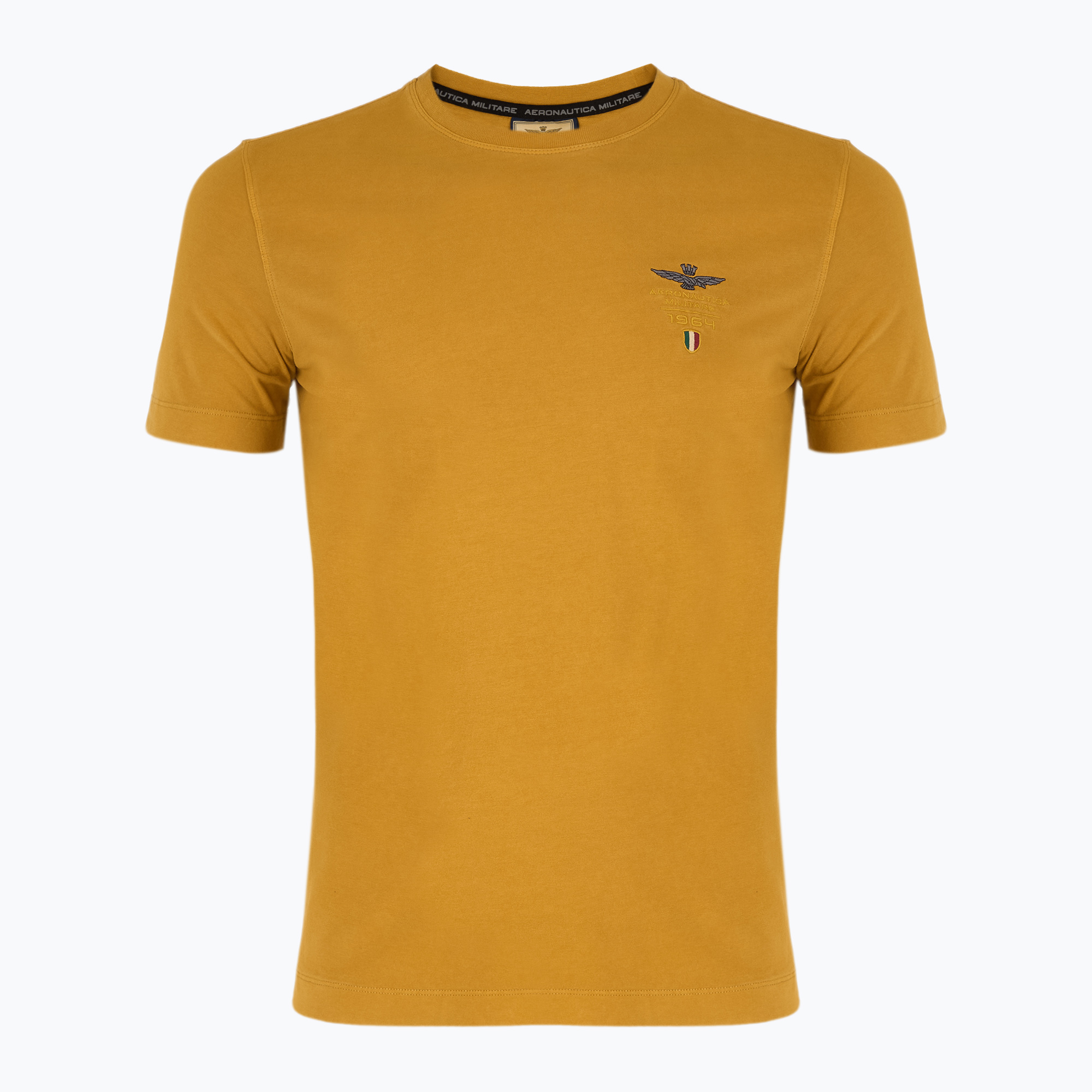Koszulka męska Aeronautica Militare 251TS2377J633 golden spice washed 