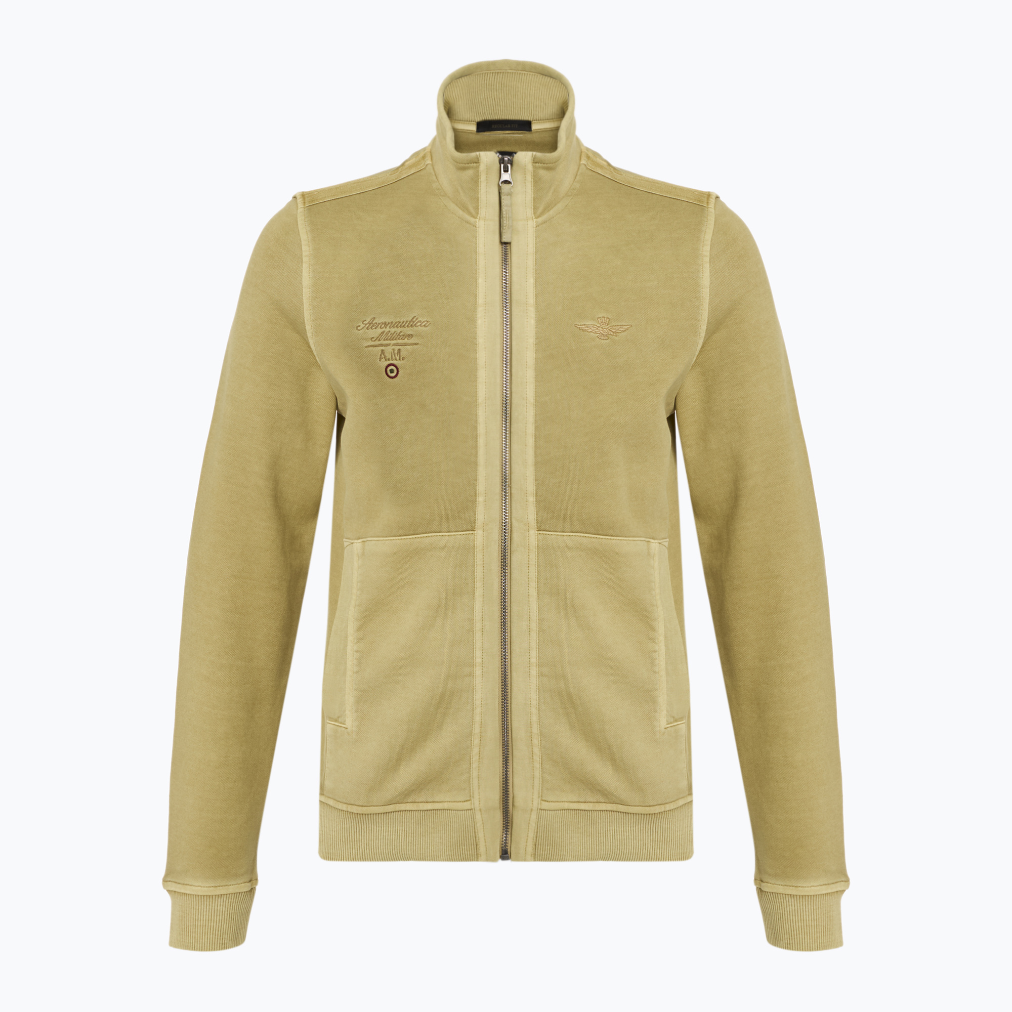 Bluza męska Aeronautica Militare 251FE1992F583 antelope beige washed 