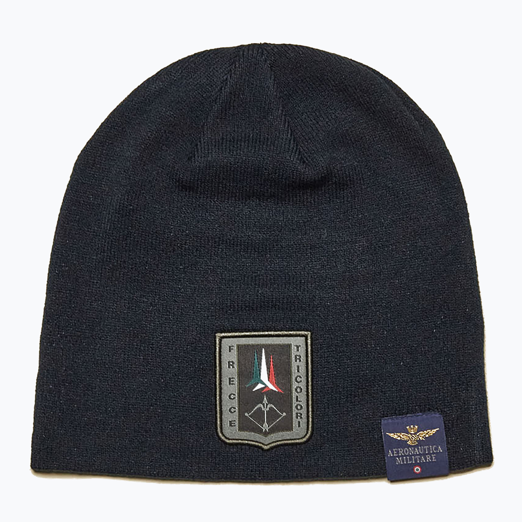 Czapka zimowa męska Aeronautica Militare 252CU0036UL00450 blu navy 