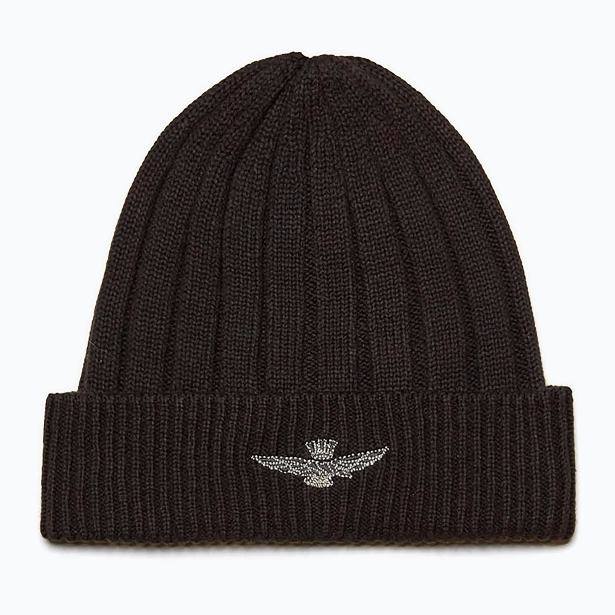 Czapka zimowa męska Aeronautica Militare 252CU0063UL00485 jet black 