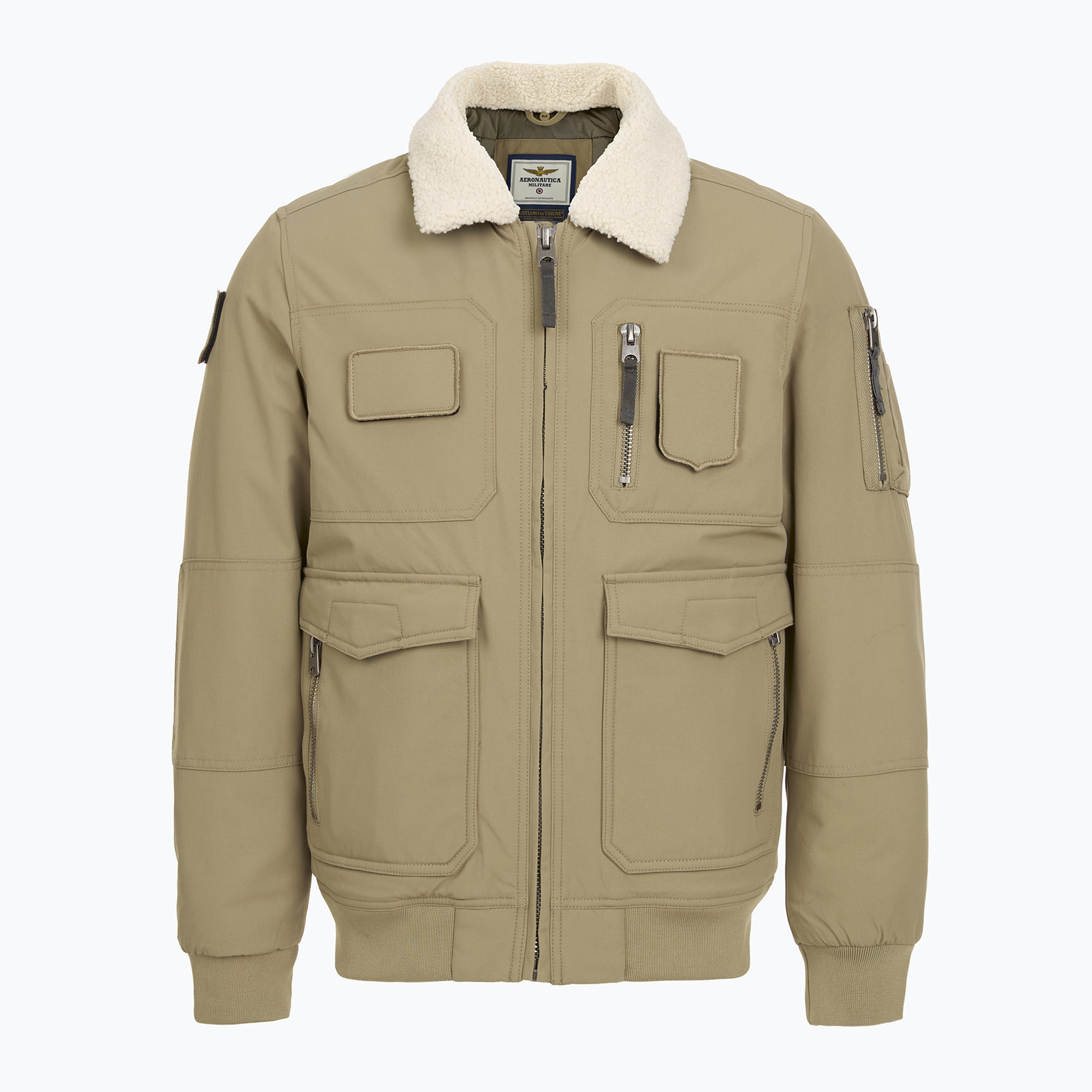Kurtka męska Aeronautica Militare 252AB3024UCT03151 Lth colonial abbey 