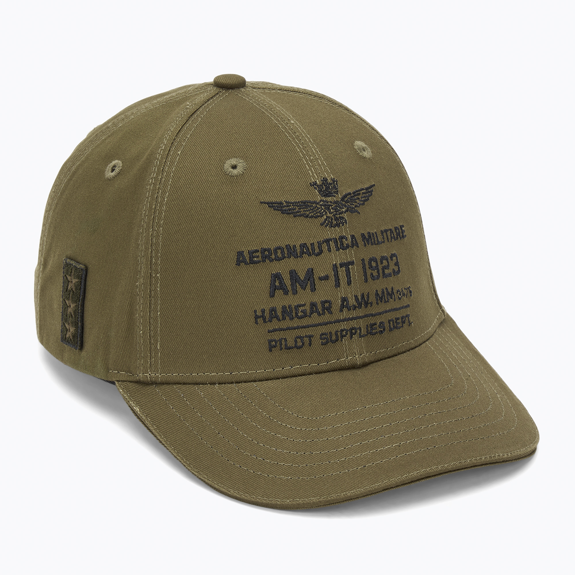 Czapka z daszkiem męska Aeronautica Militare 252HA1223UCT03299 dark olive 