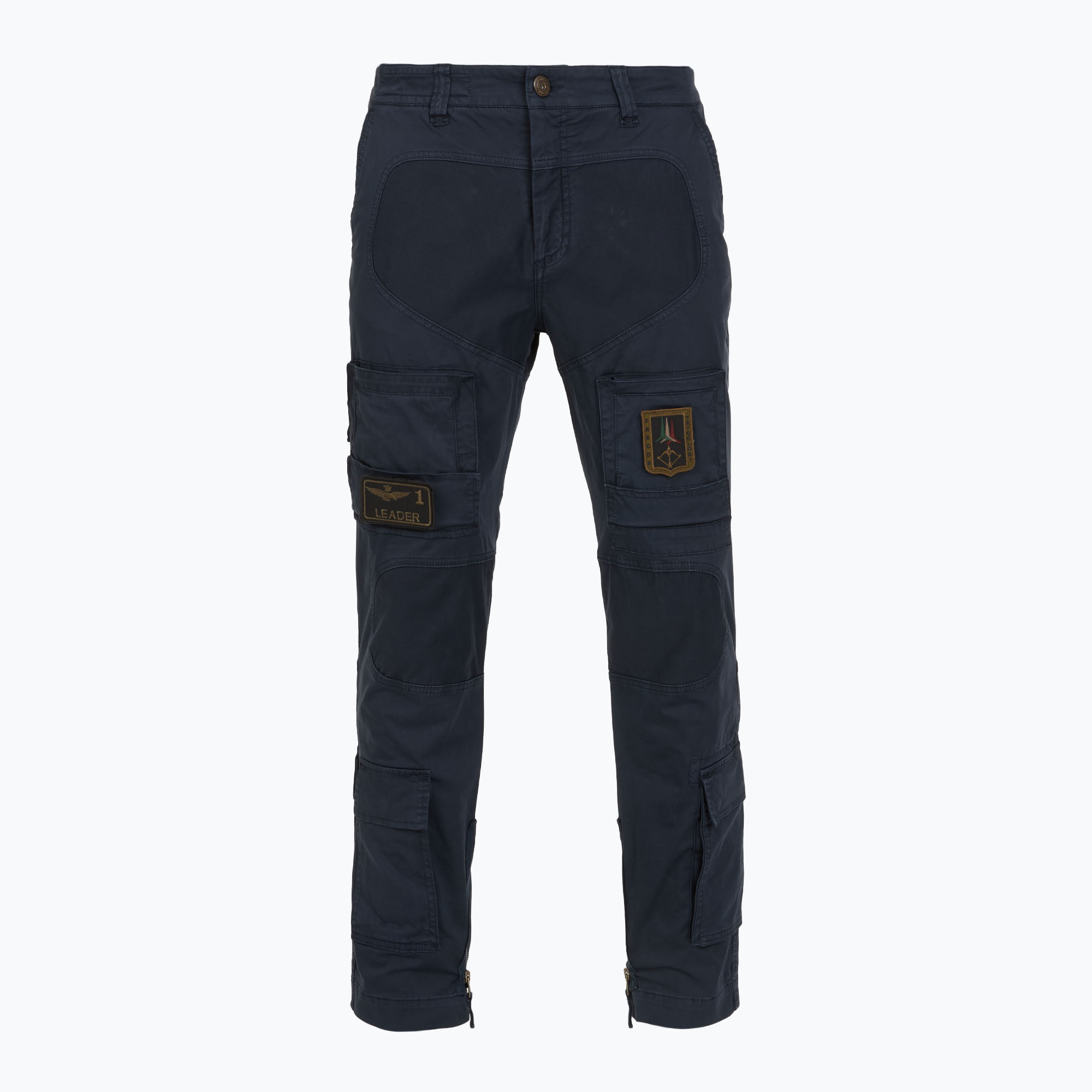 Spodnie męskie Aeronautica Militare 252PA1387UCT01493 Iconic Anti-G blu navy 
