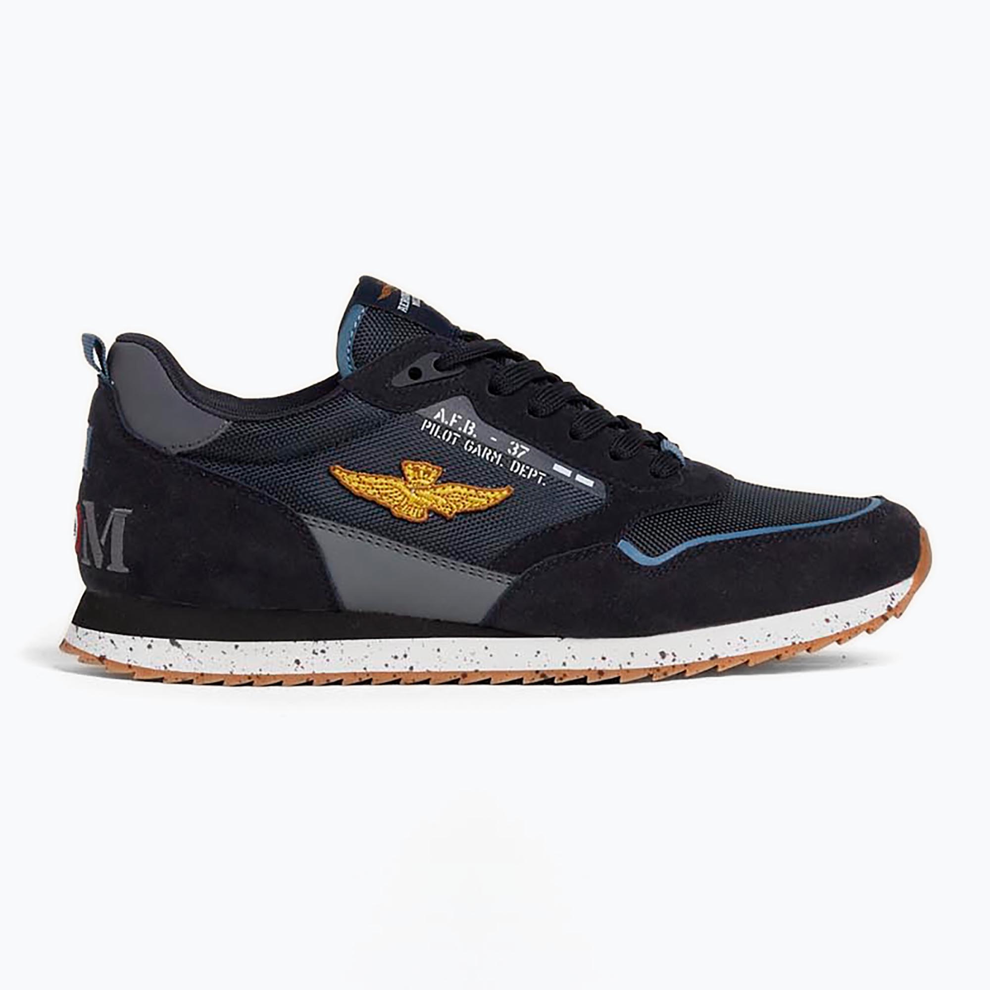 Buty męskie Aeronautica Militare 252SC0288UCT03545 blu navy 