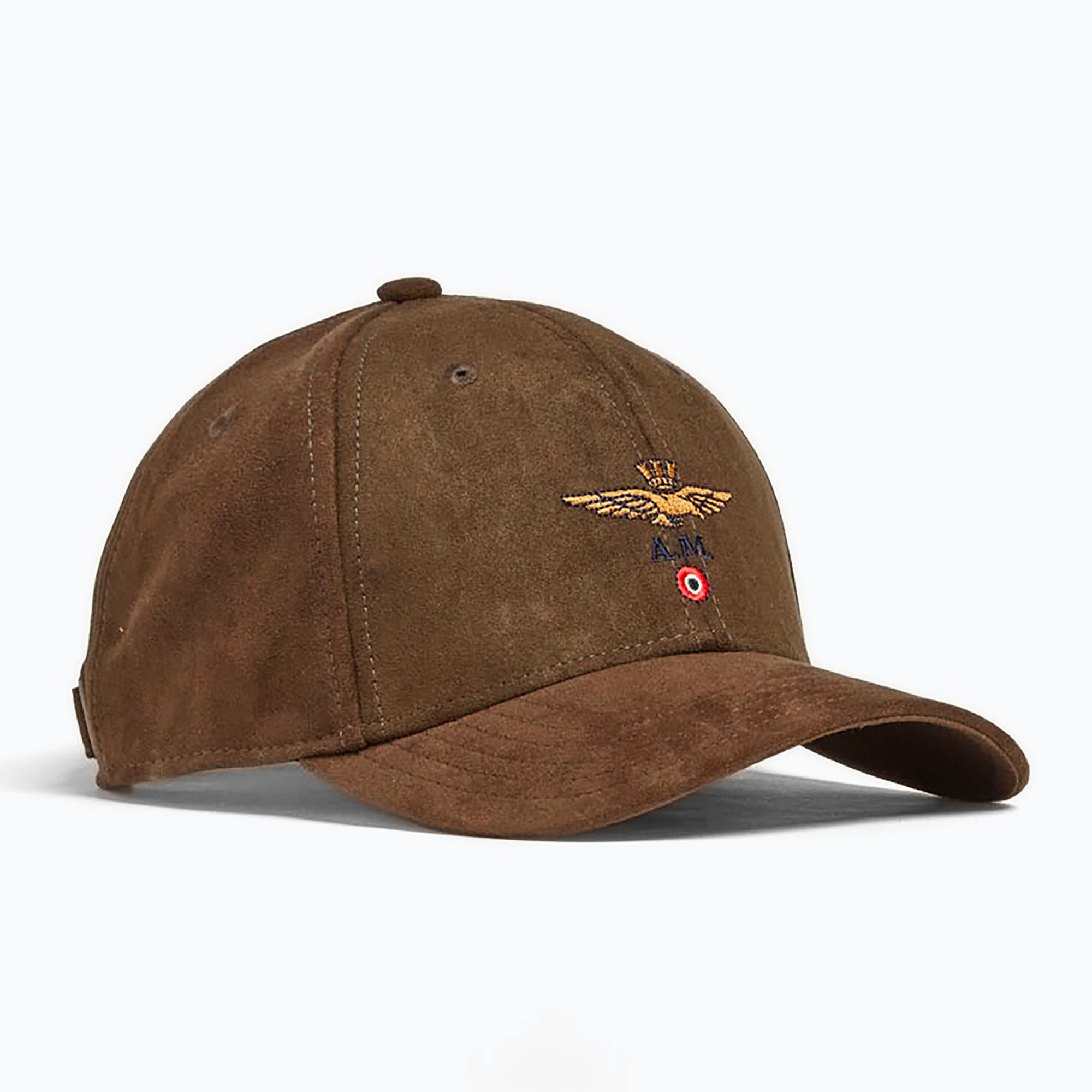 Czapka z daszkiem męska Aeronautica Militare 252HA1229UCT04237 dark brown 